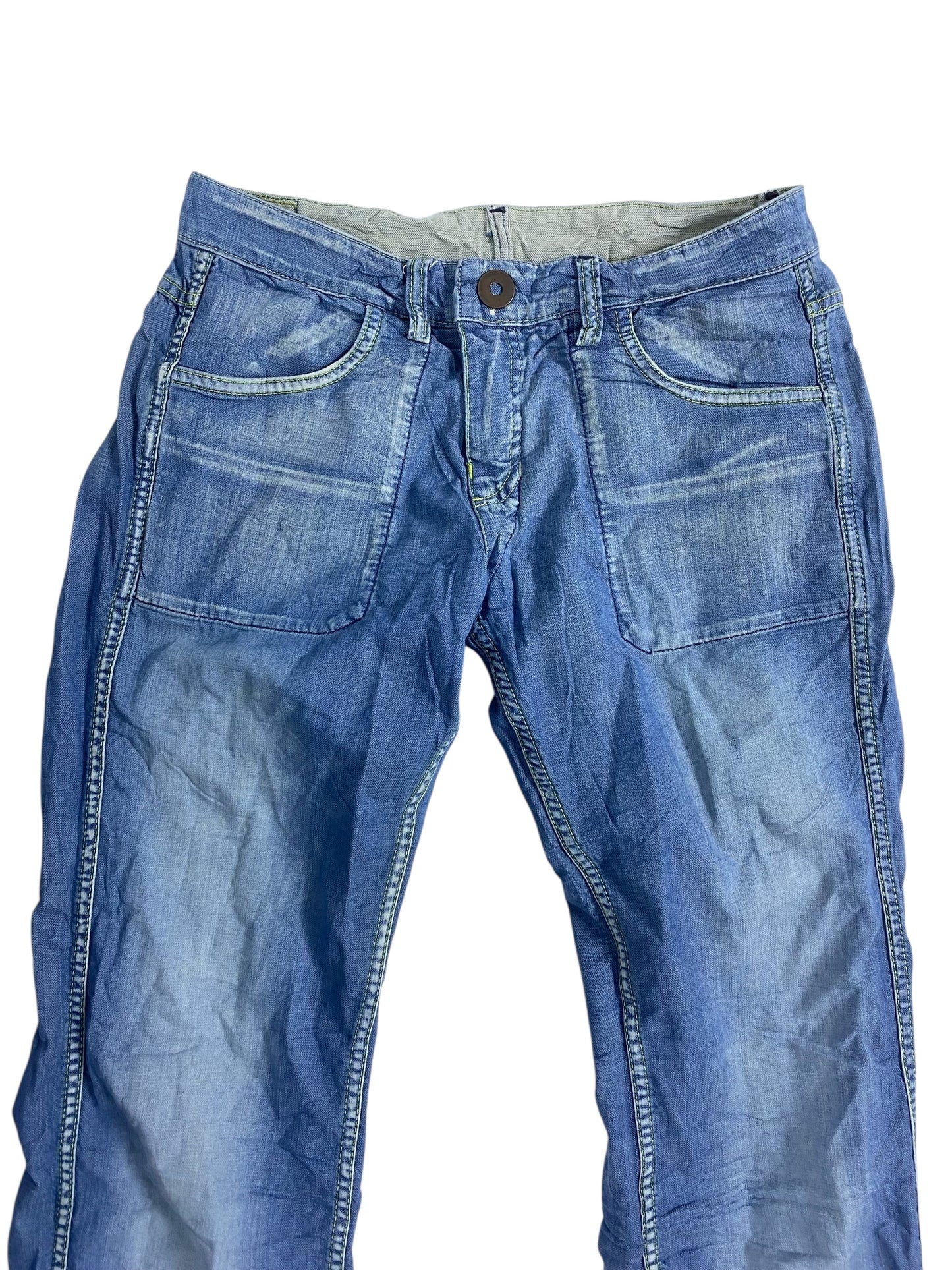 M60 vintage double face bootcut denim jeans