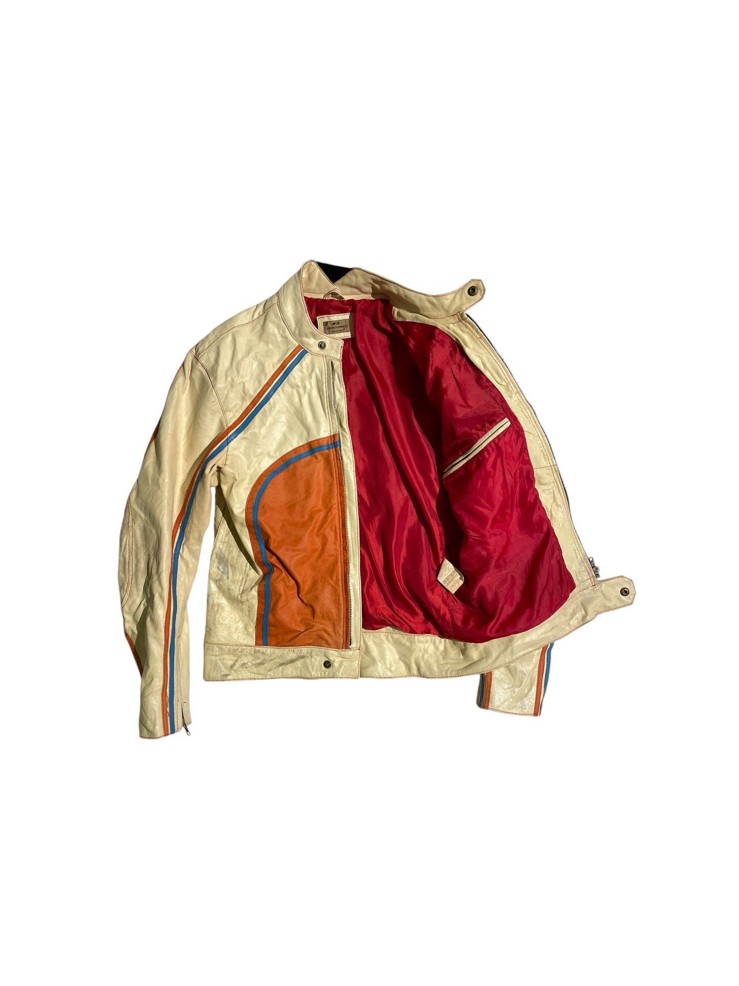Jack & jones motor racing leather jacket