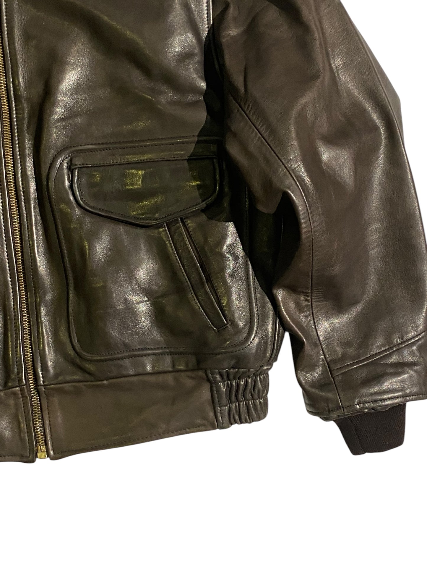 West bull heavy leather jacket