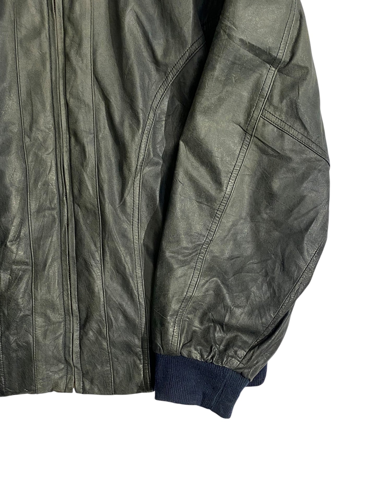 Viacortesa washed japanese leather jacket