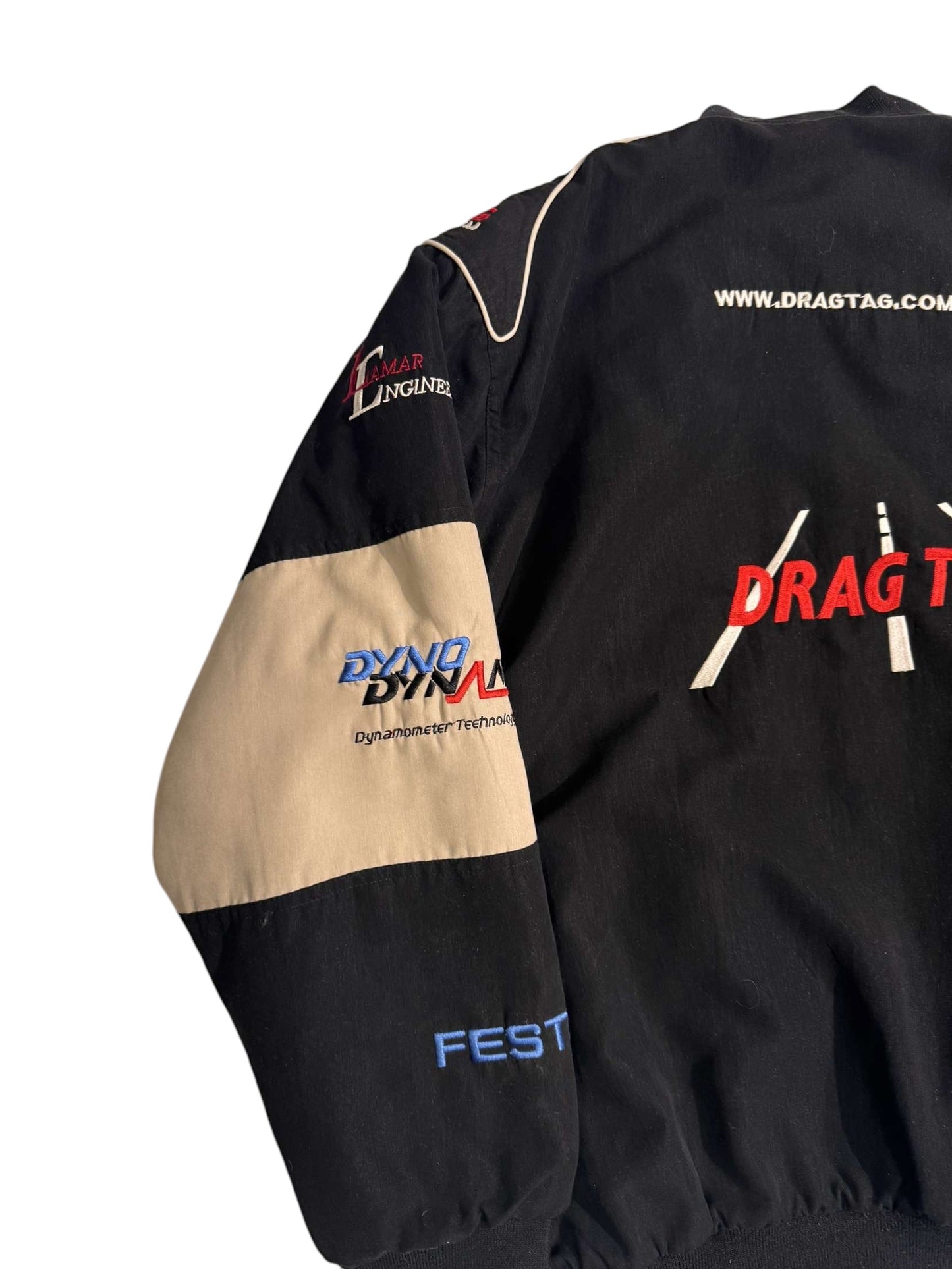 Drag-tag racing jacket