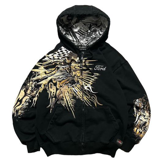 Ford y2k graphic zip up