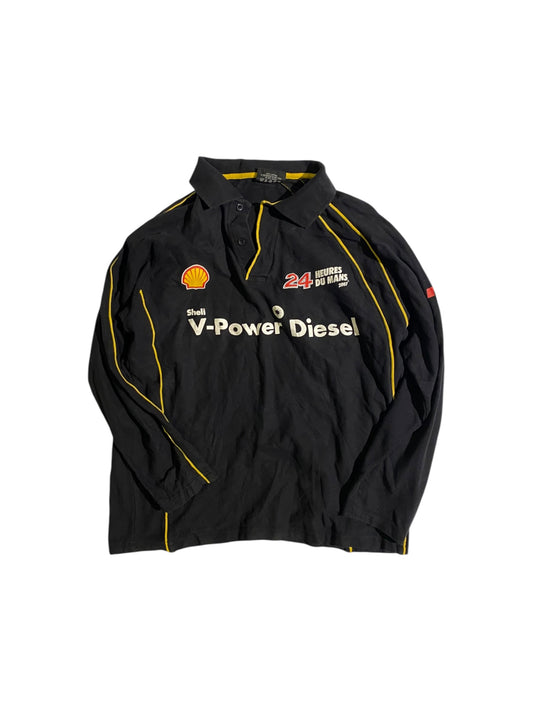 Shell V-Power diesel vntg long sleeve polo