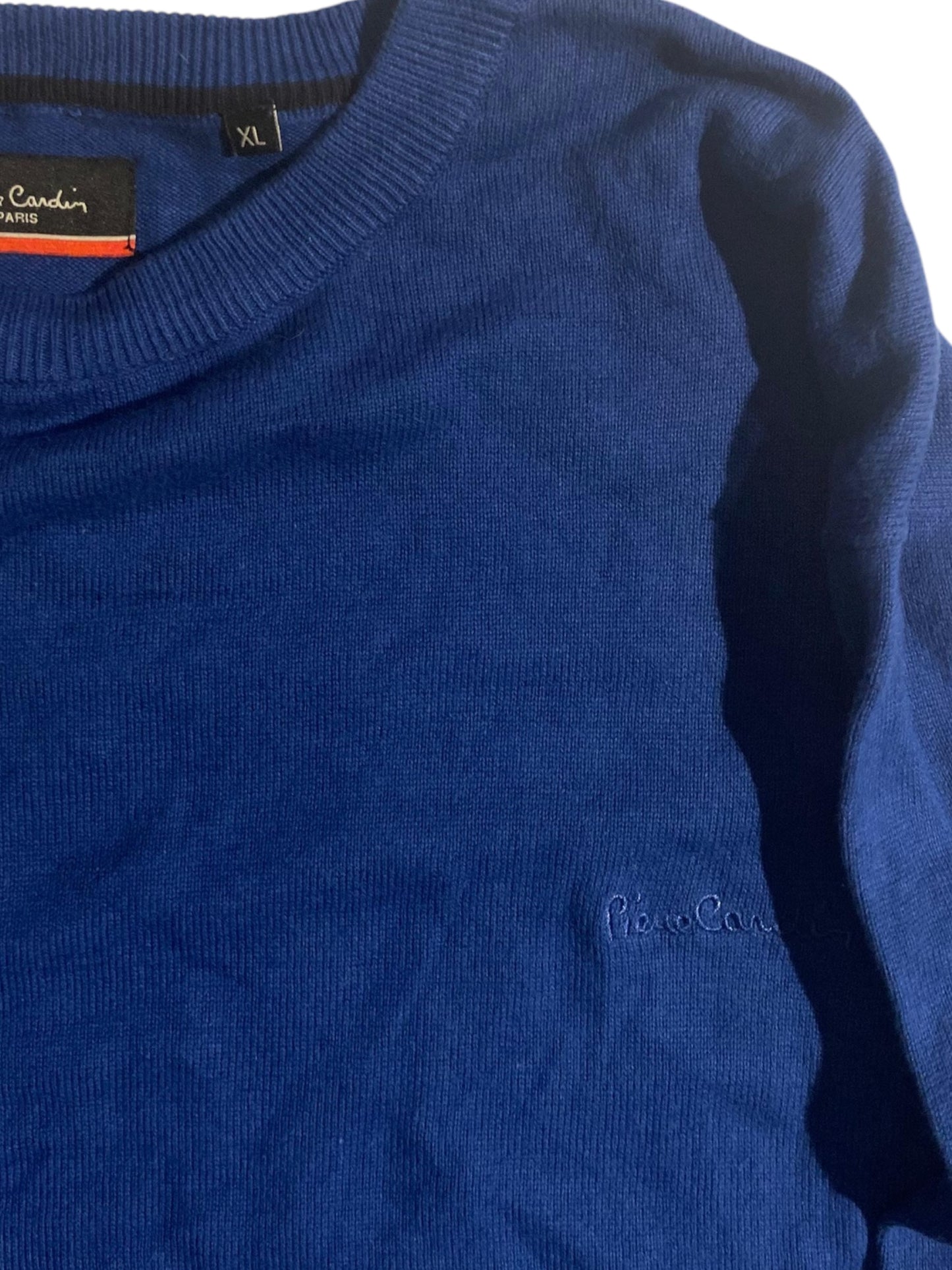 Pierre Cardin blue knit sweater