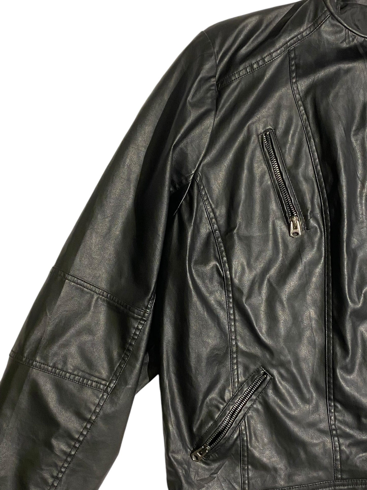 Edited boxy fit leather jacket