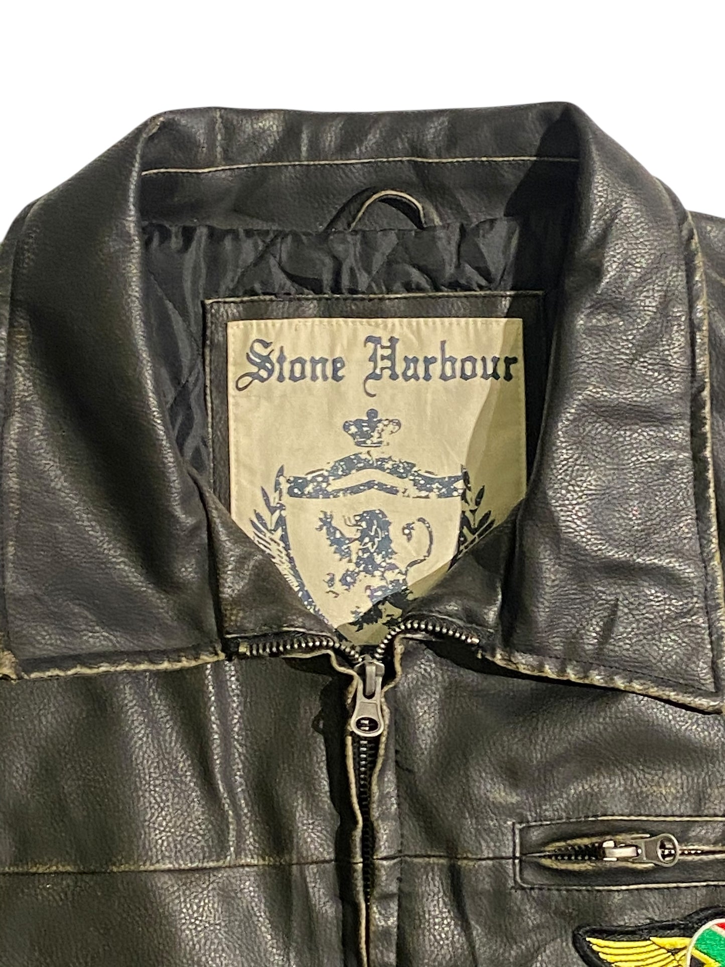 Stone Harbour Rand York embroidered leather jacket