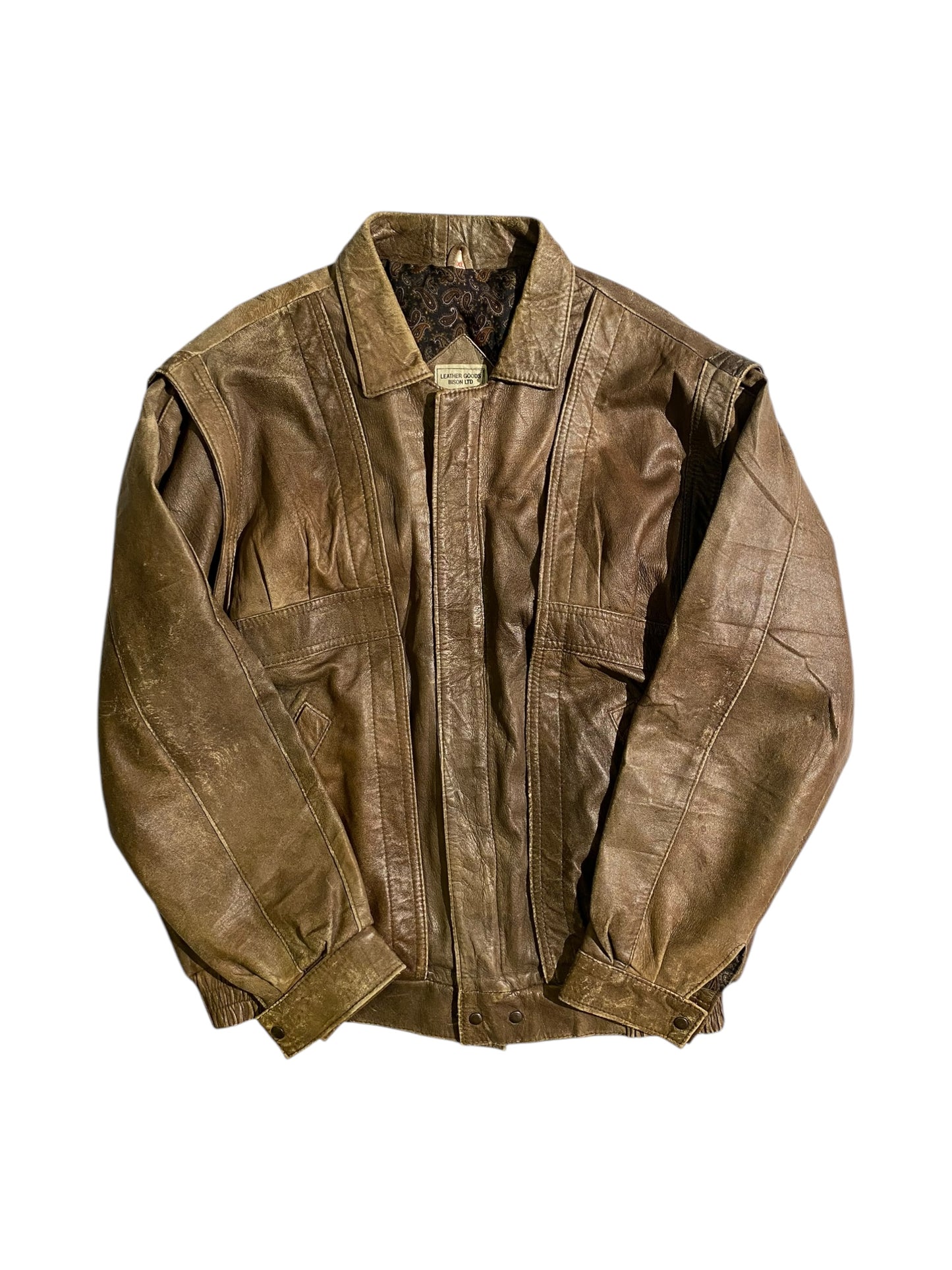 Bison LTD vintsge leather jacket