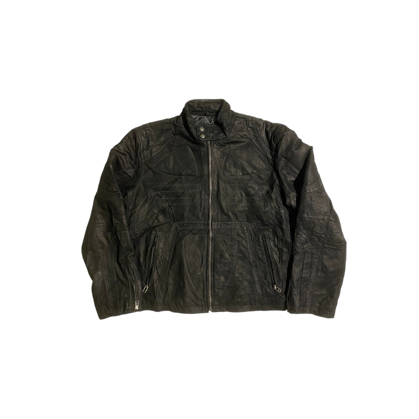 Copy right heavy leather jacket