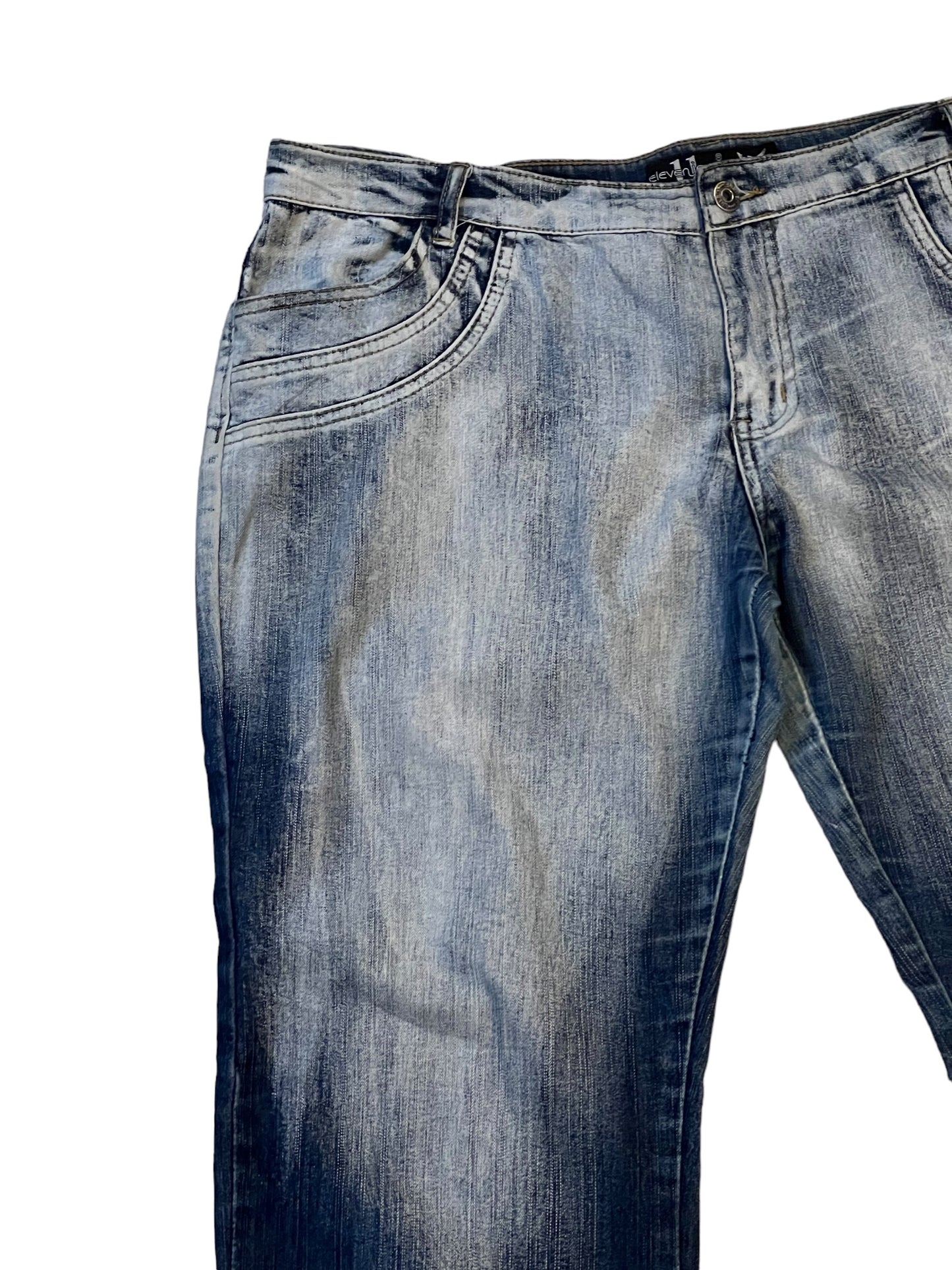 Eleven baggy washed jeans