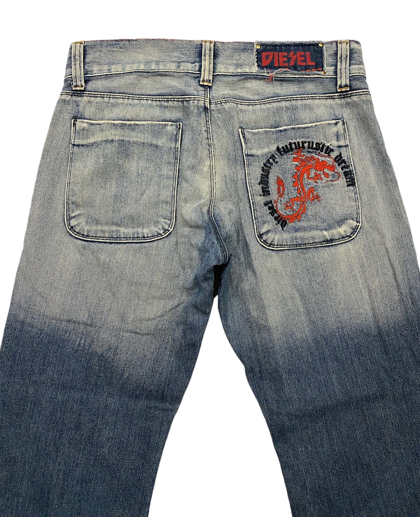 Diesel industry embroidered vintage jeans