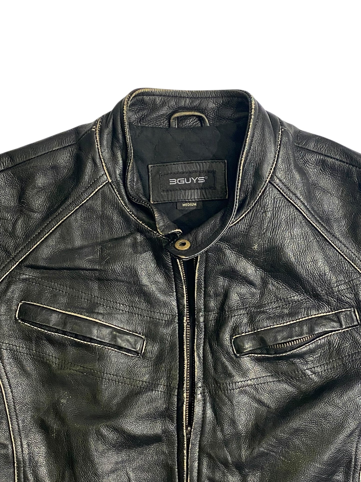 3GUYS vntg leather jacket