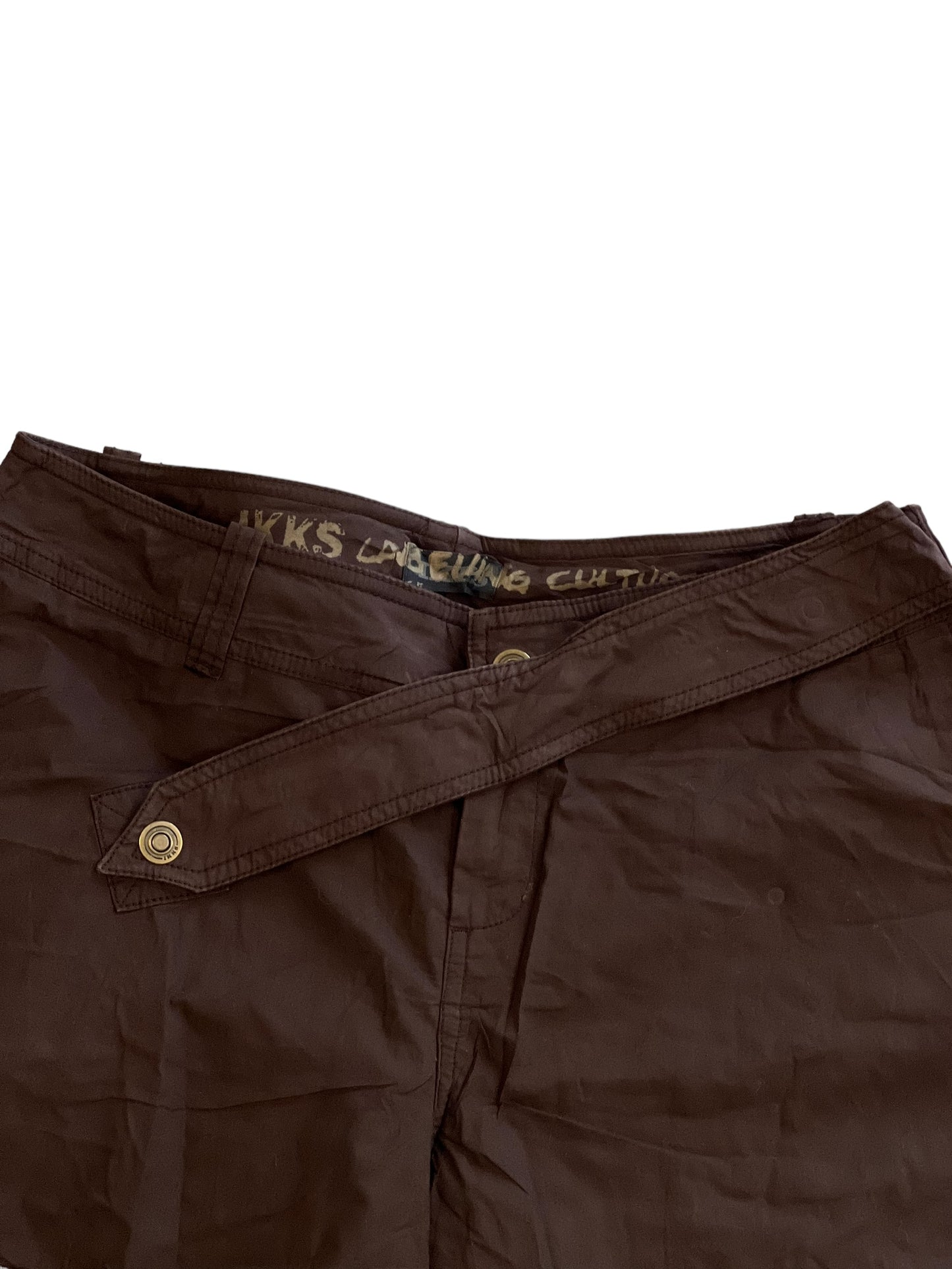 IKKS Culture embroidered japanese baggy cargos