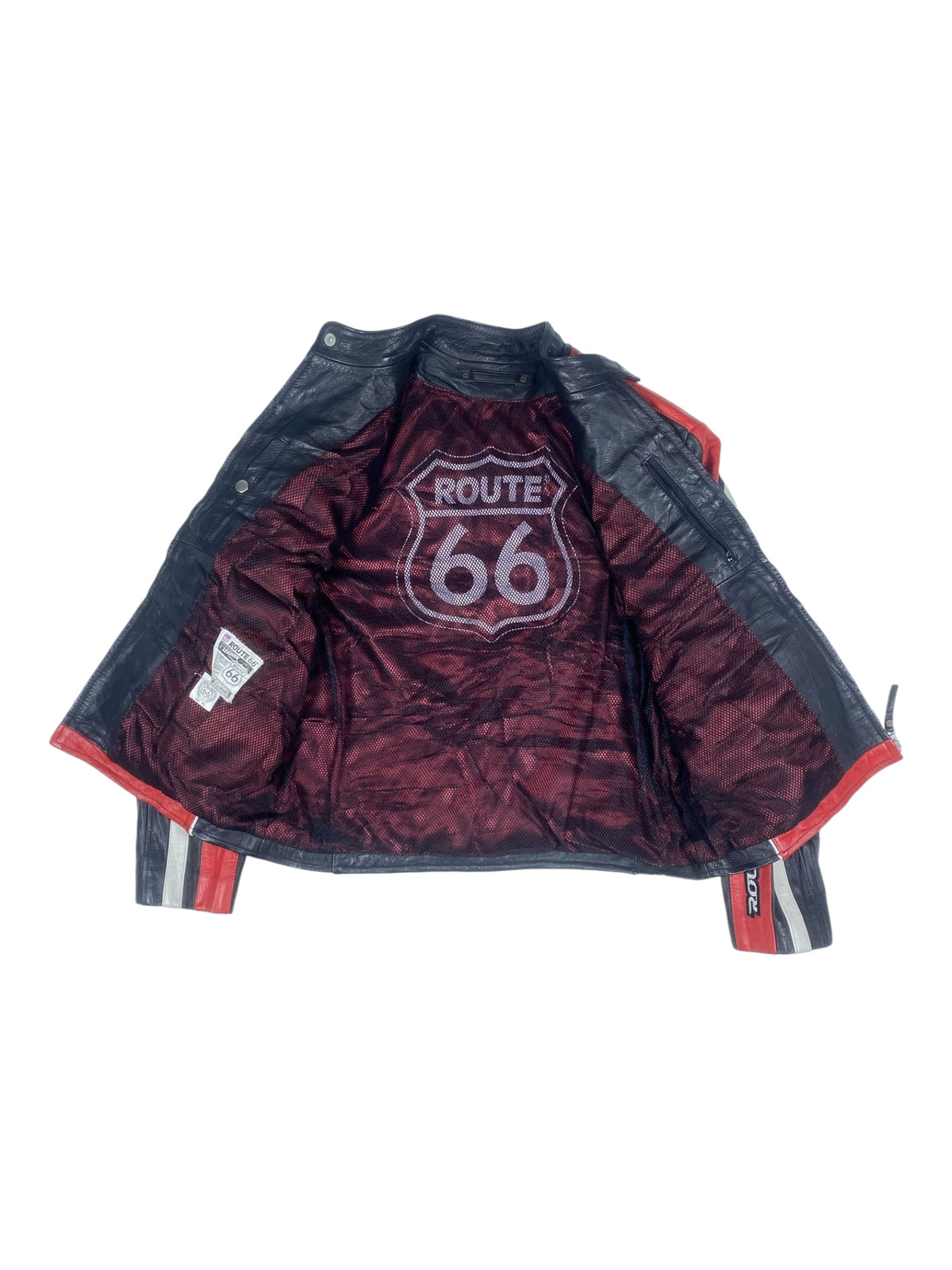 Route 66 leather racing jacket