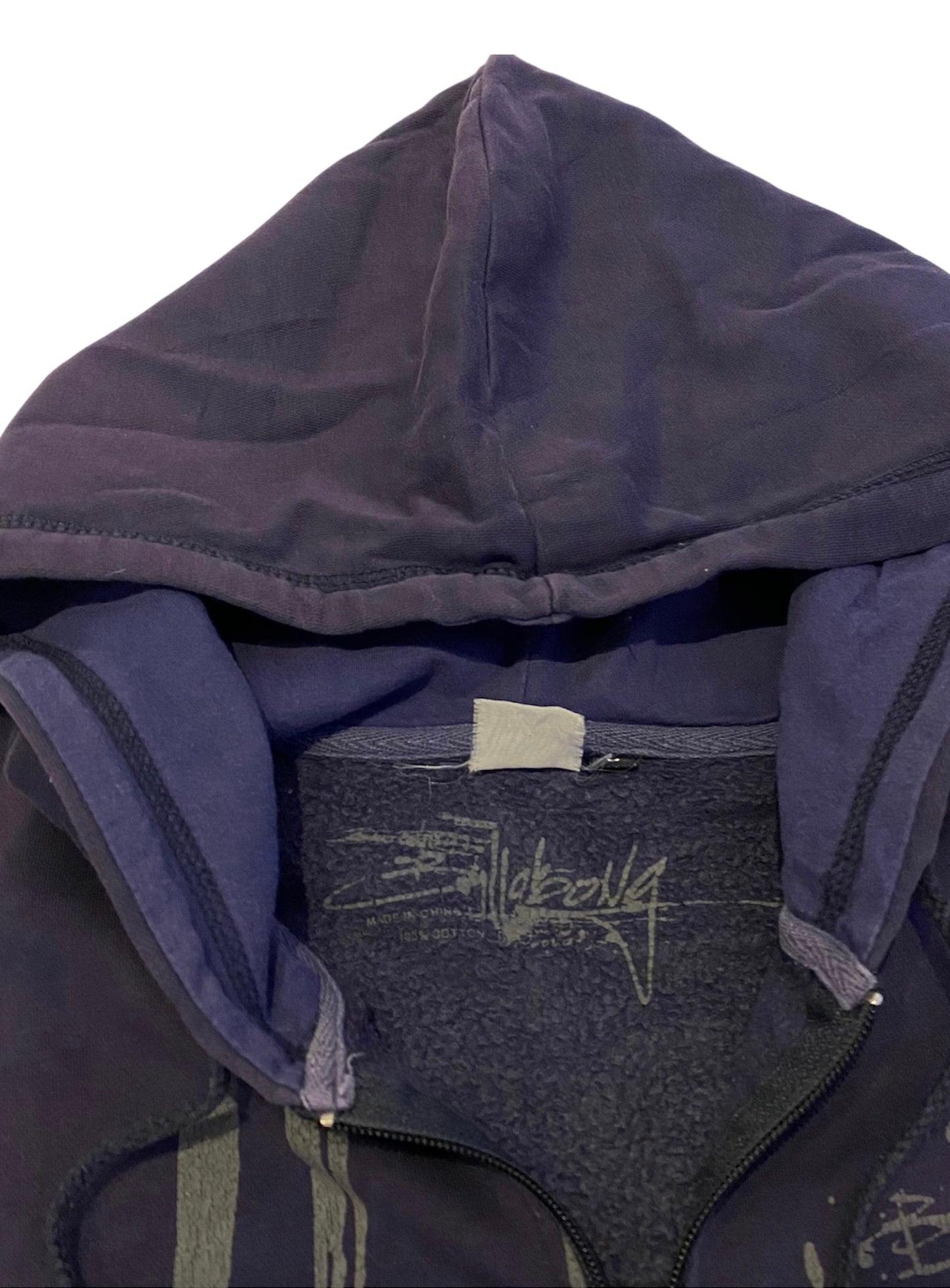 Billabong embroidered y2k zip up