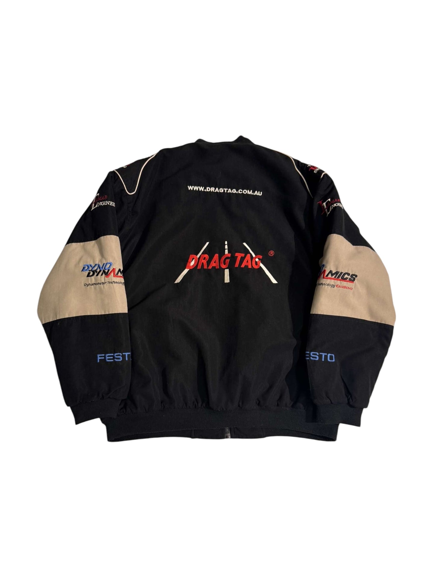 Drag-tag racing jacket
