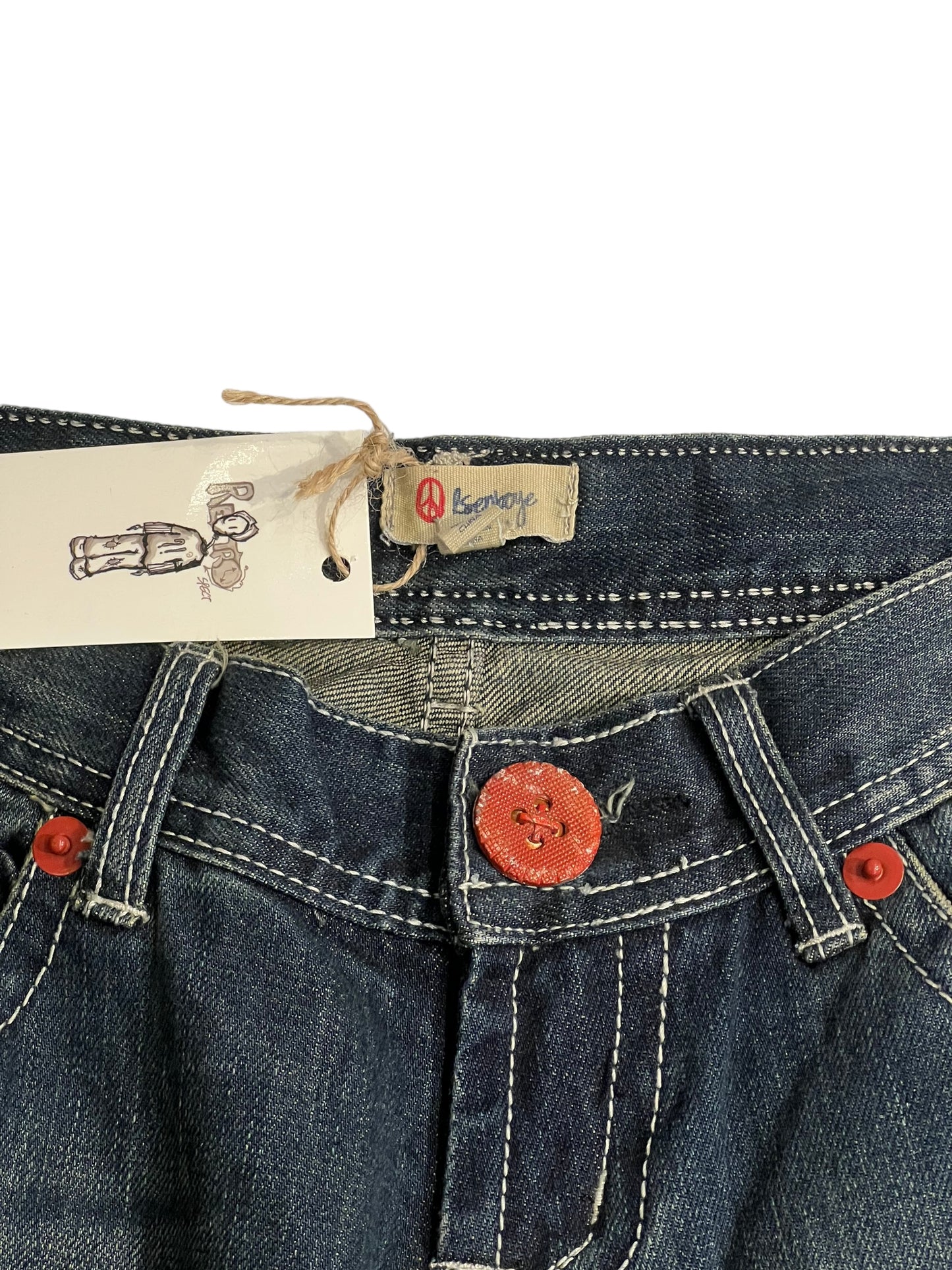 Vintage embroidered jeans