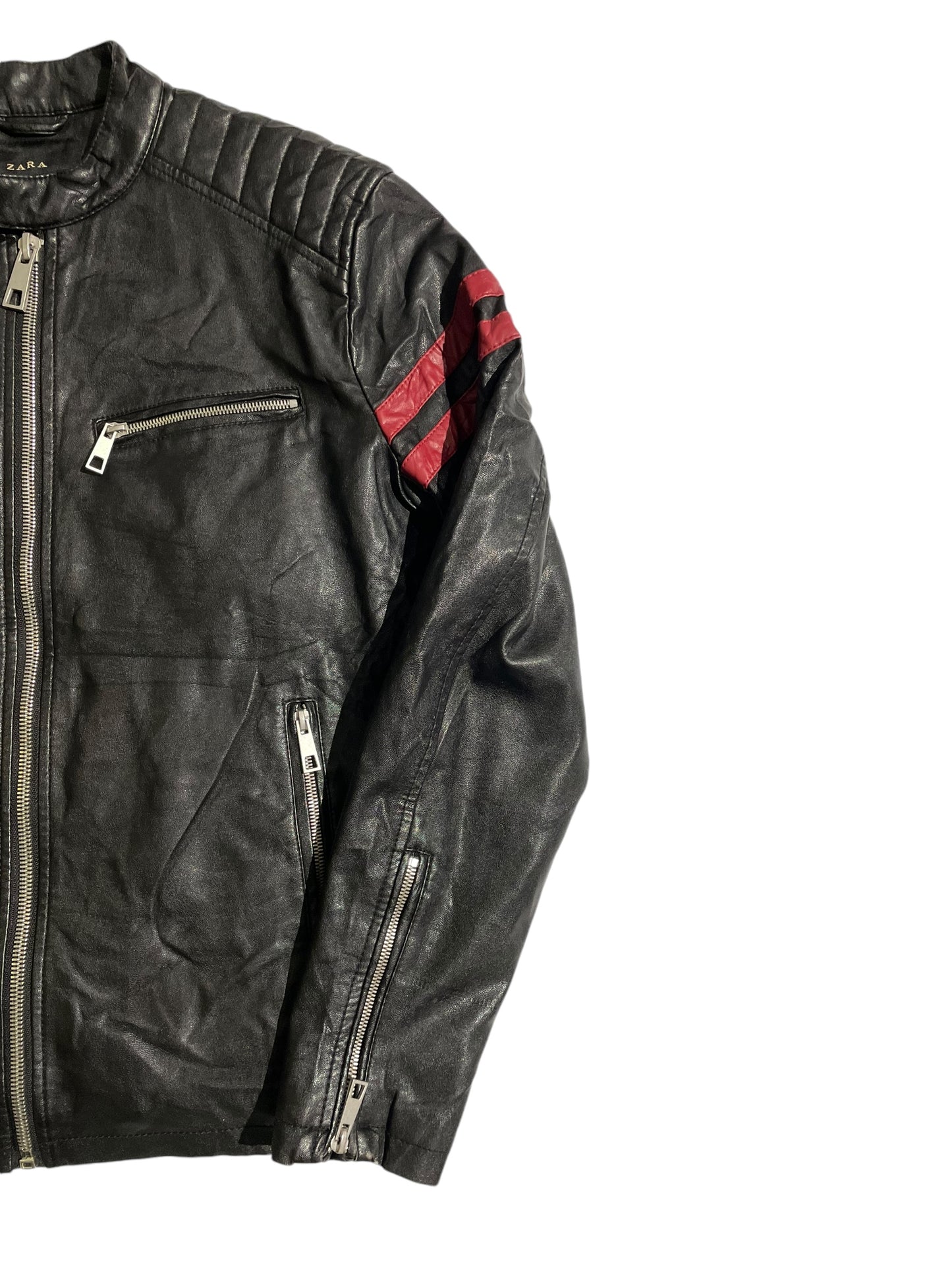 Zara motor leather jacket