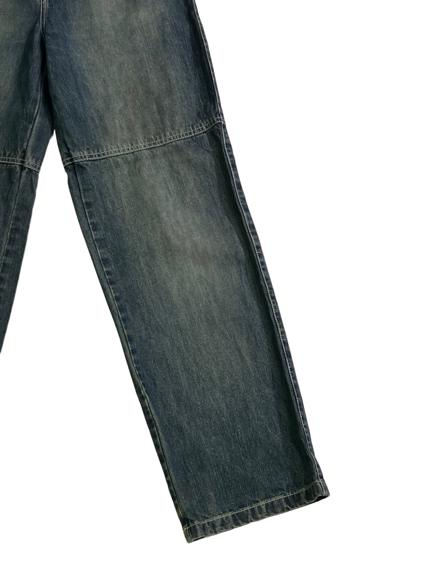 T-K-F Ice-rock embroidered jeans