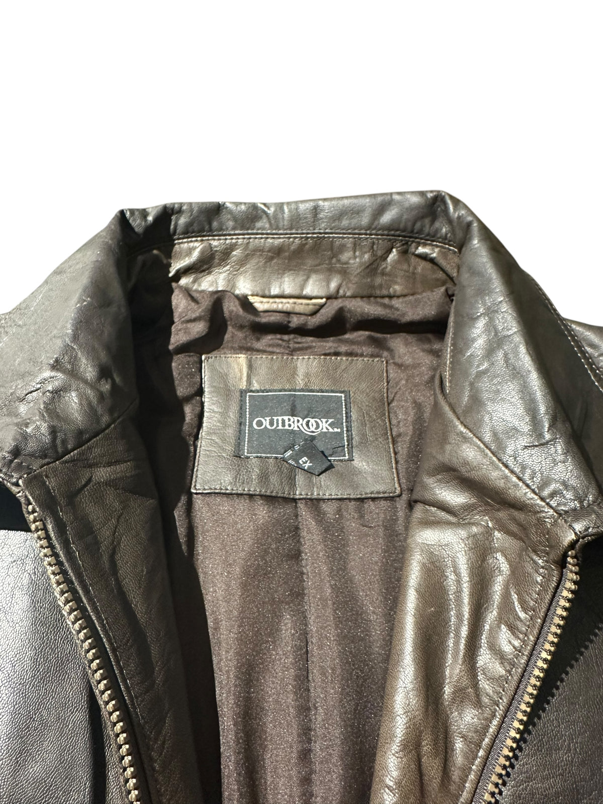 Outbrook Outbrook heavy leather jacket – Яetrospect