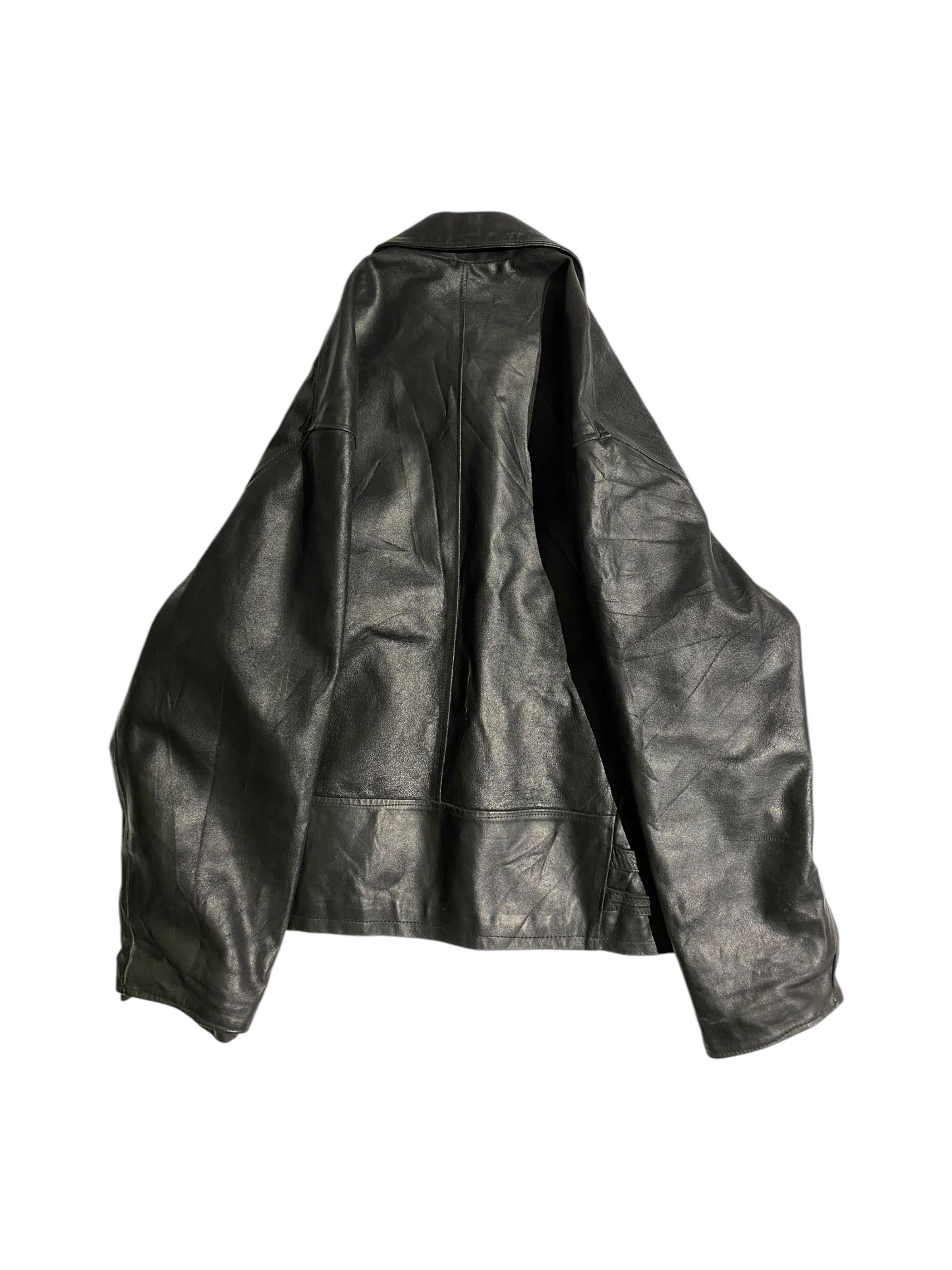 Antica pelleria heavy leather jacket
