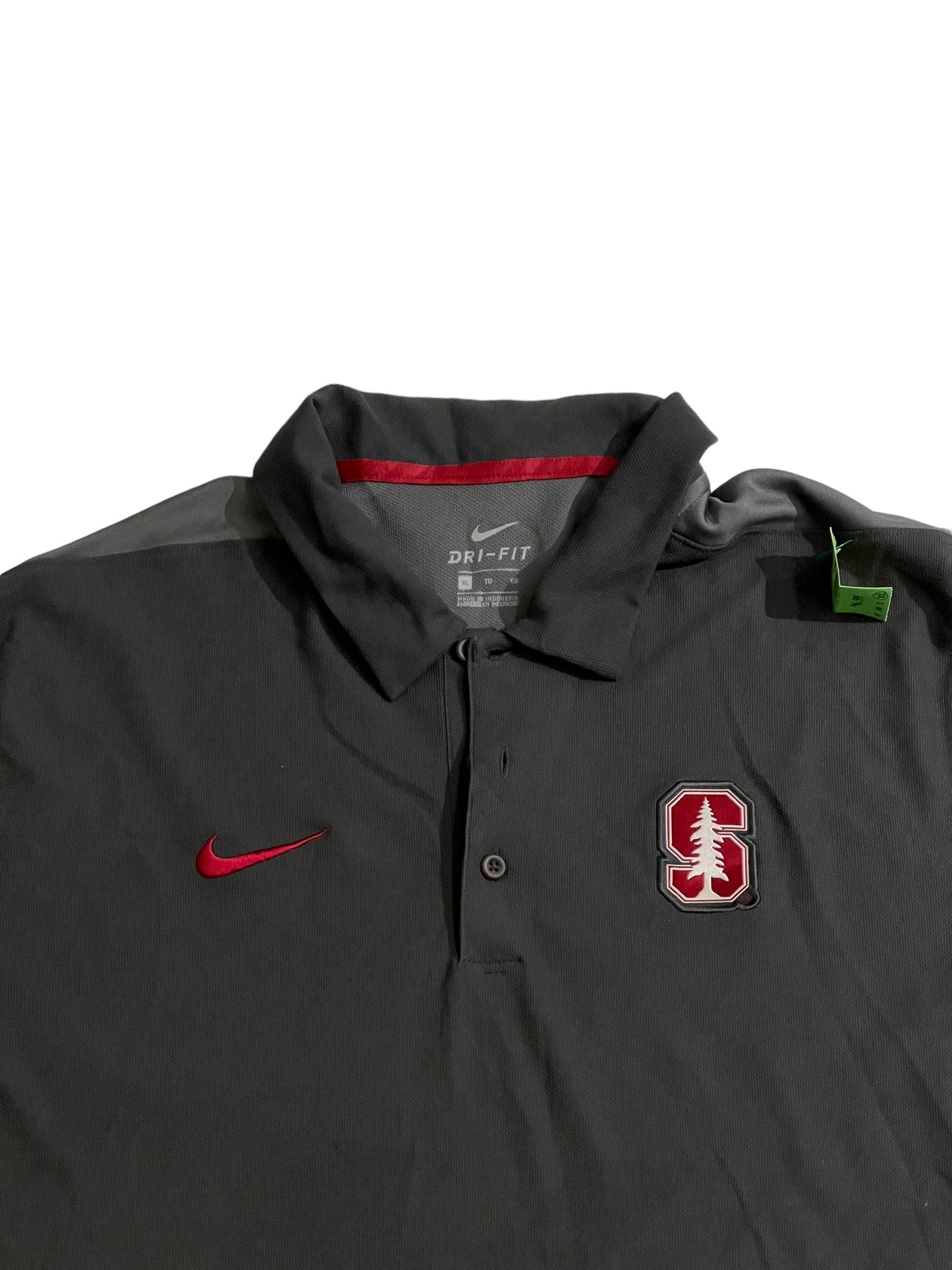 Nike red swoosh polo