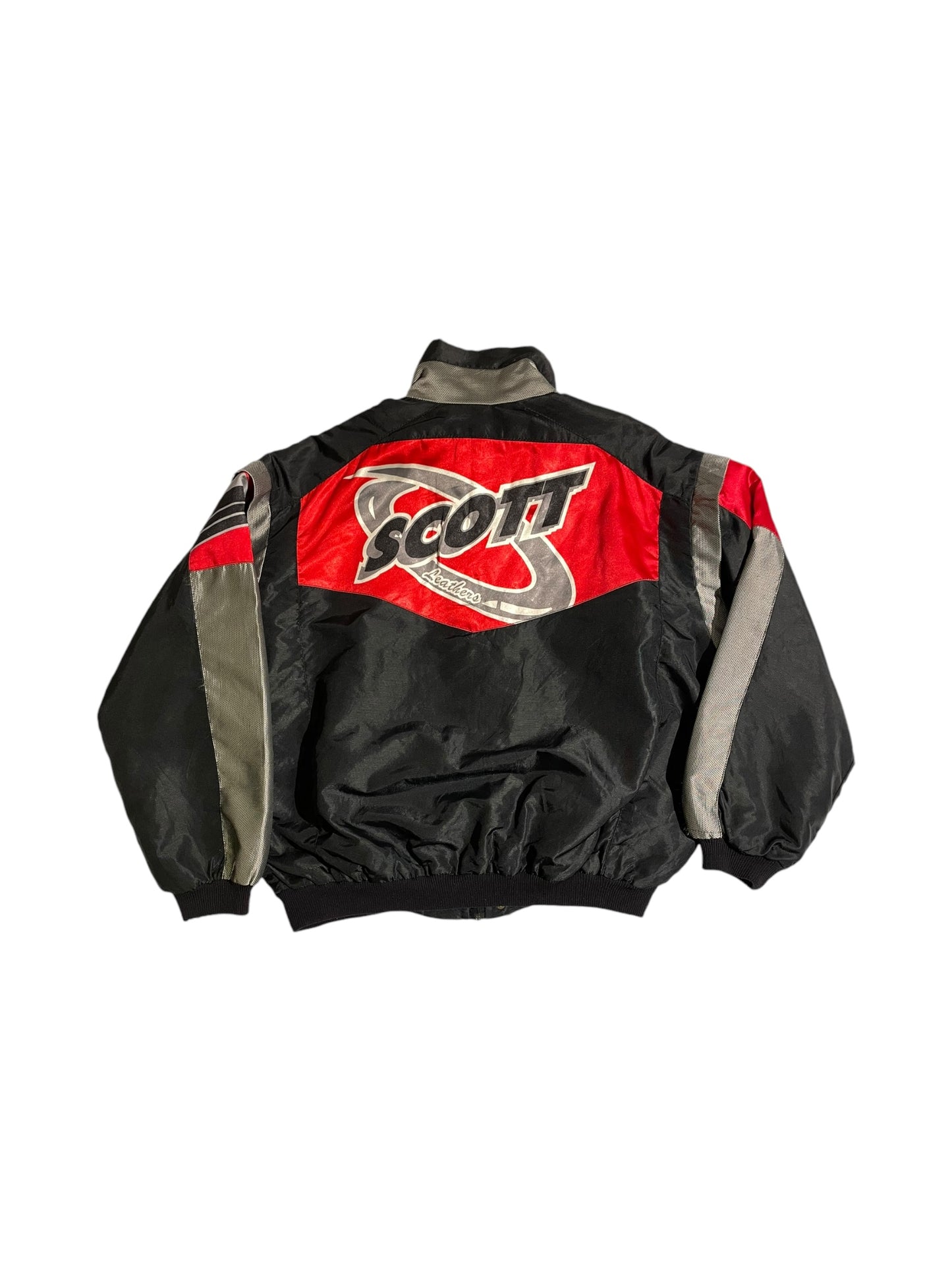 Scott leathers printed racer jacket