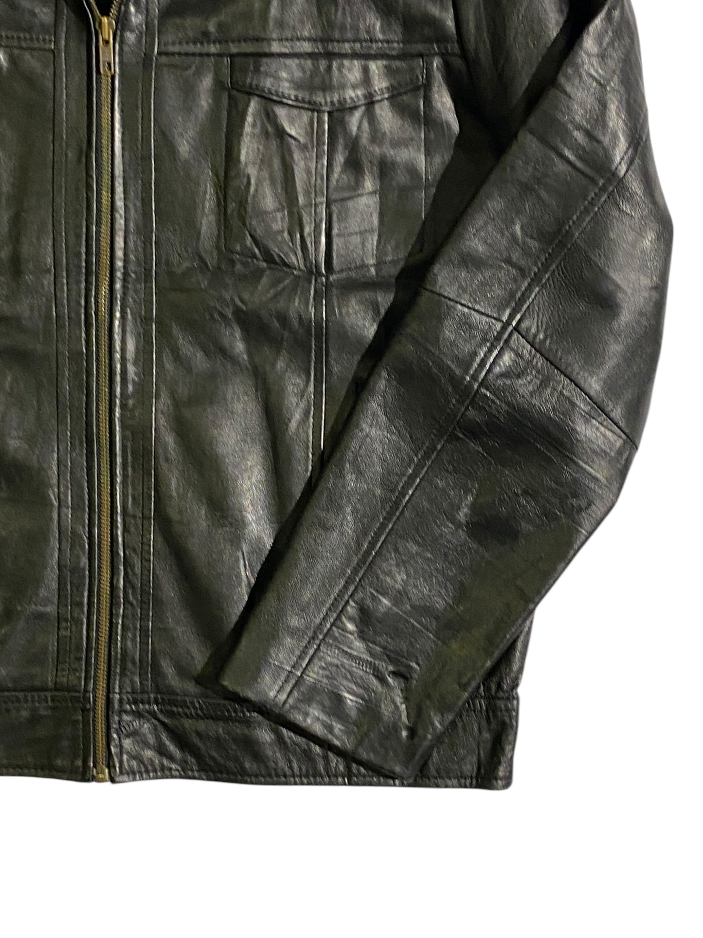 David Moore vntg leather jacket