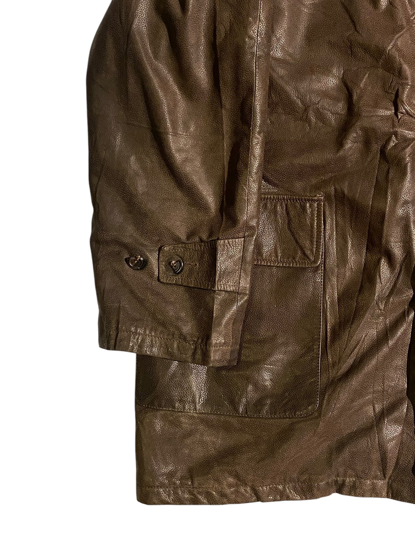 Leather Brown Coat