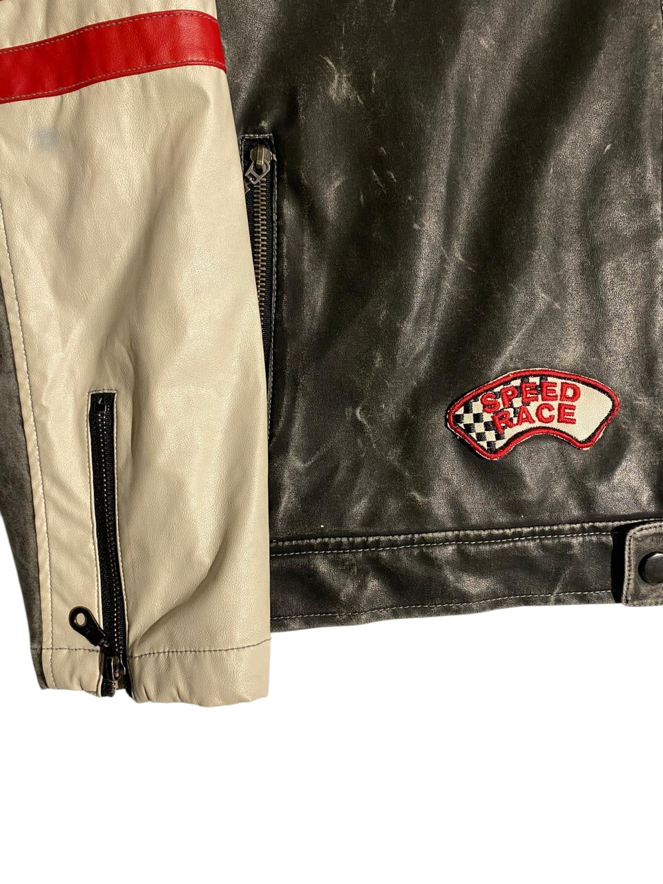 Redmax grand prix motorsport leather jacket