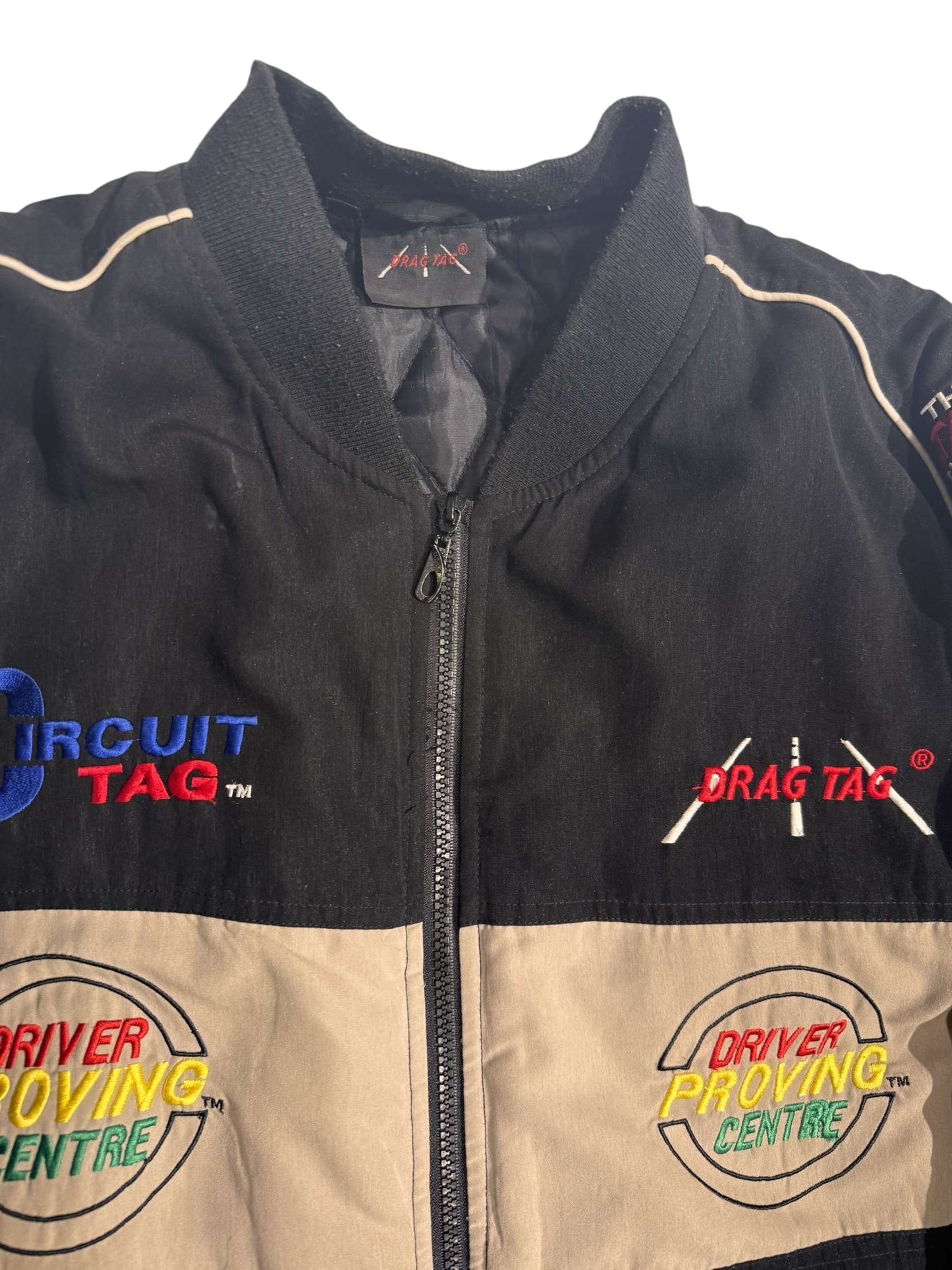 Drag-tag racing jacket