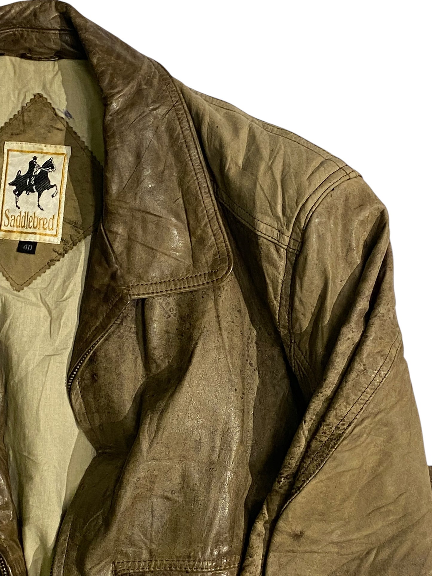 Saddlebred vintage leather jacket