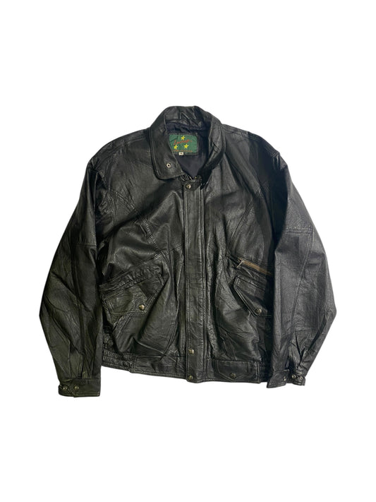 Liam Vintage black leather jacket