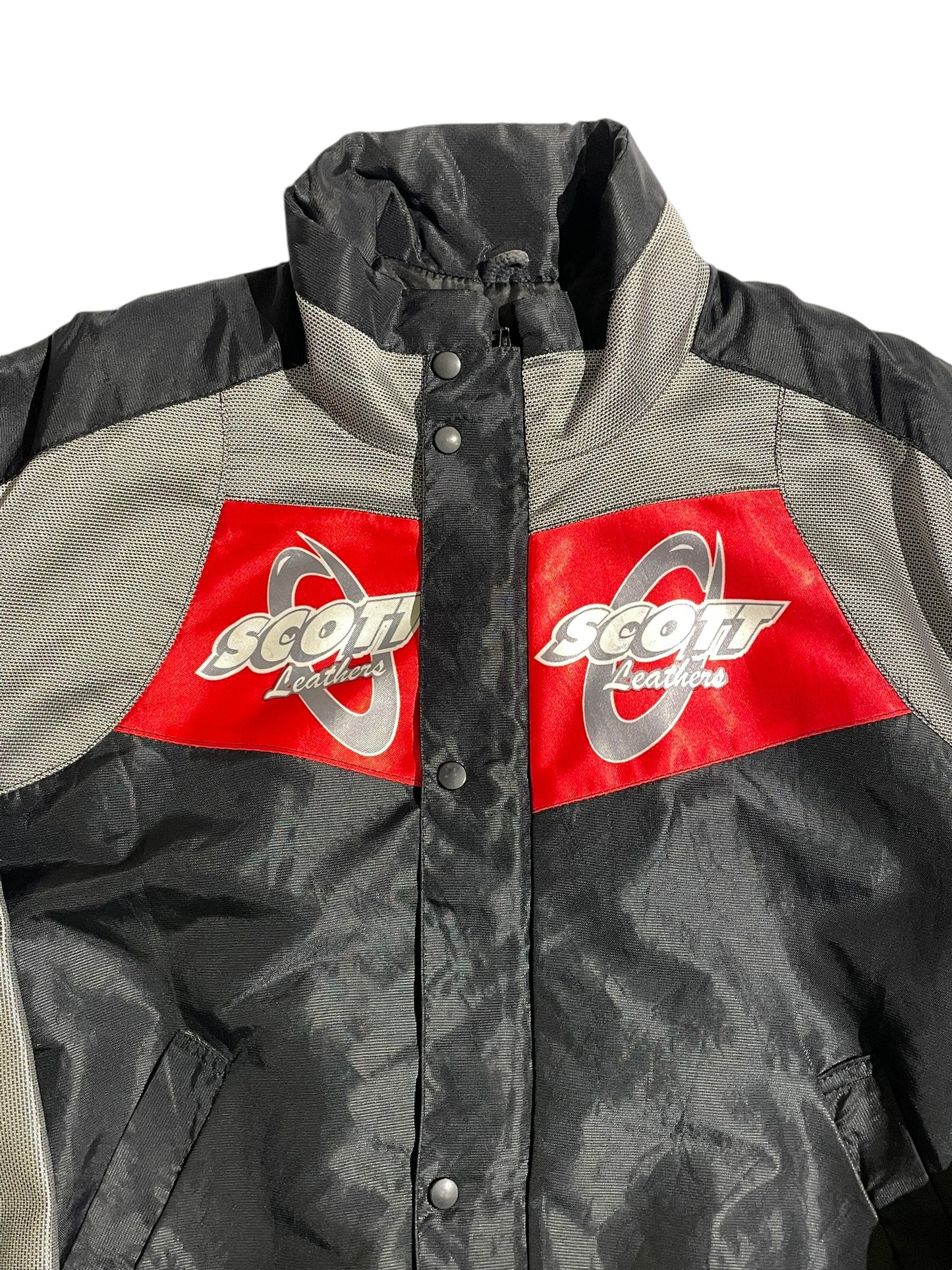 Scott leathers printed racer jacket