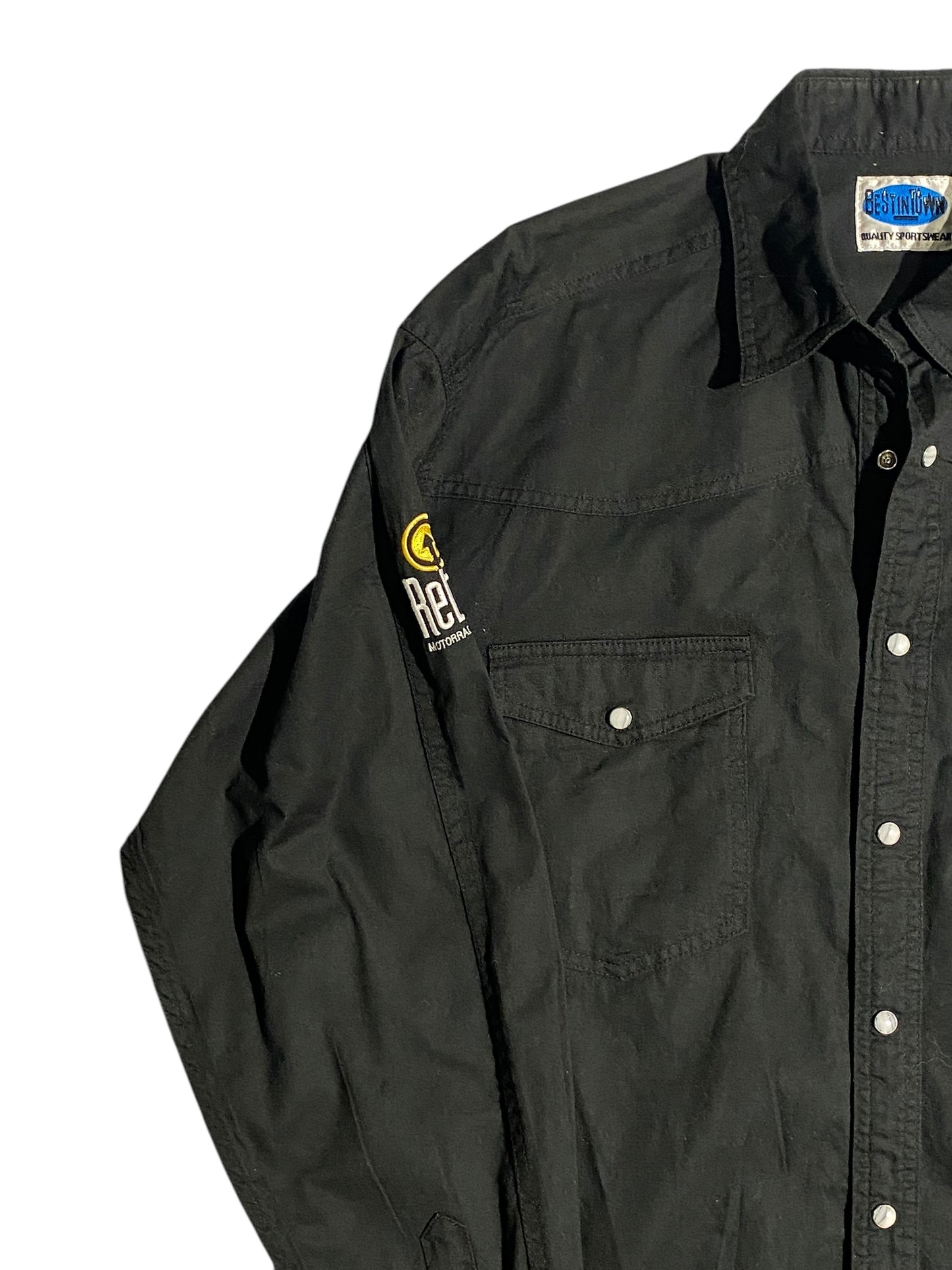 Harley cruise embroidered button up