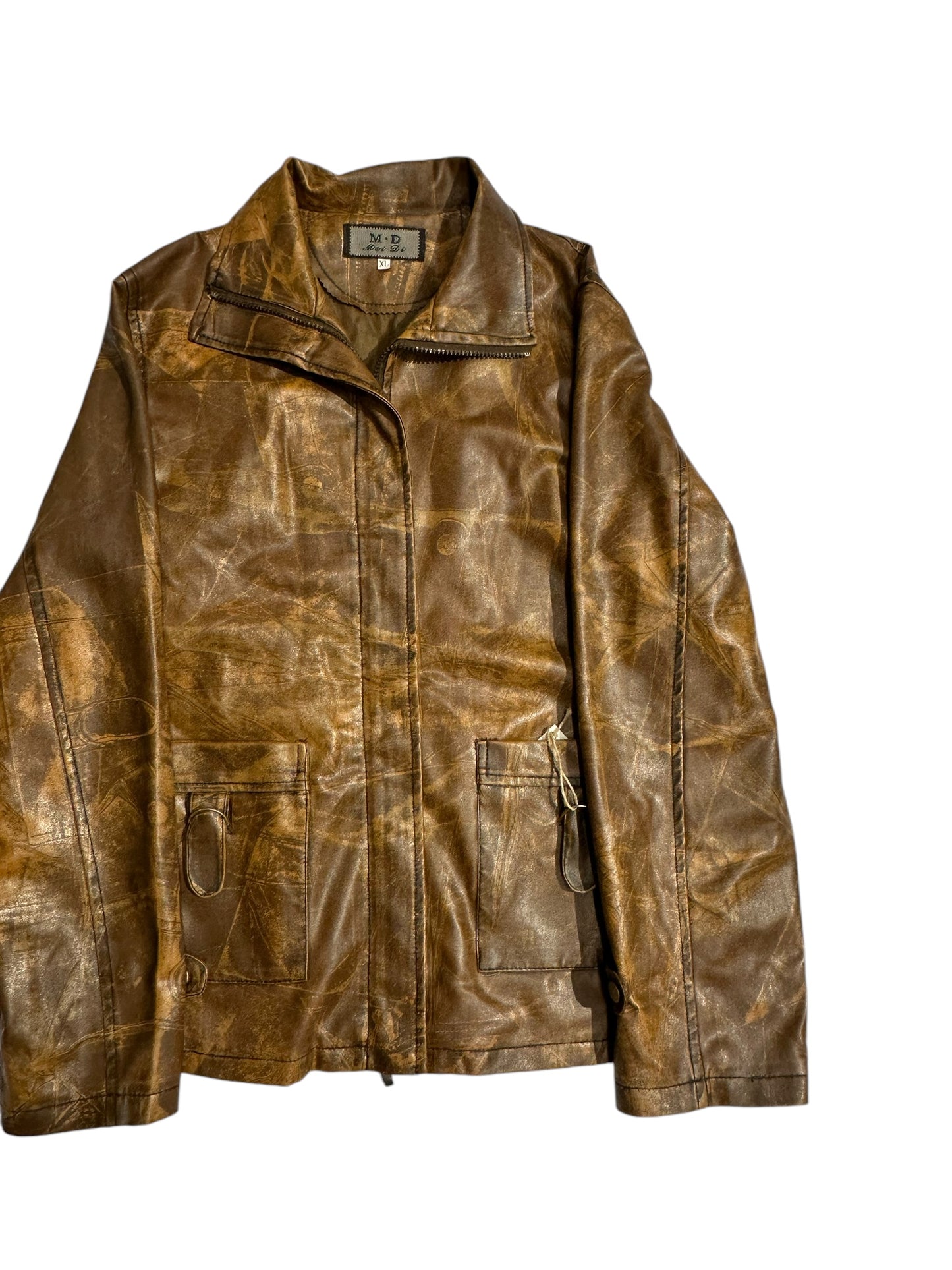 MD italian leather jacket