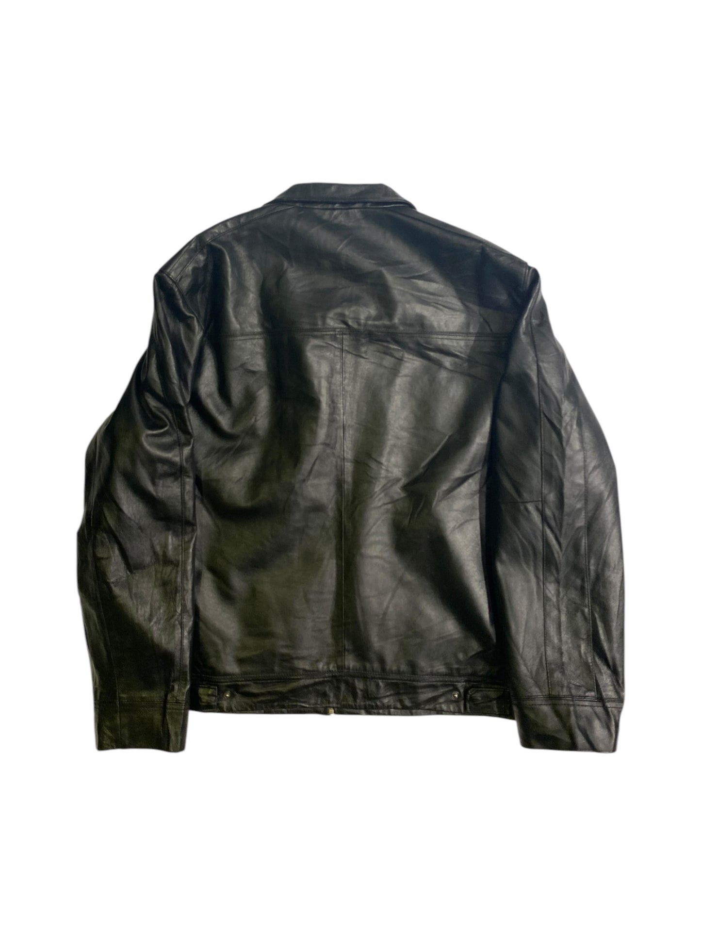 Blue Harbour heavy leather jacket