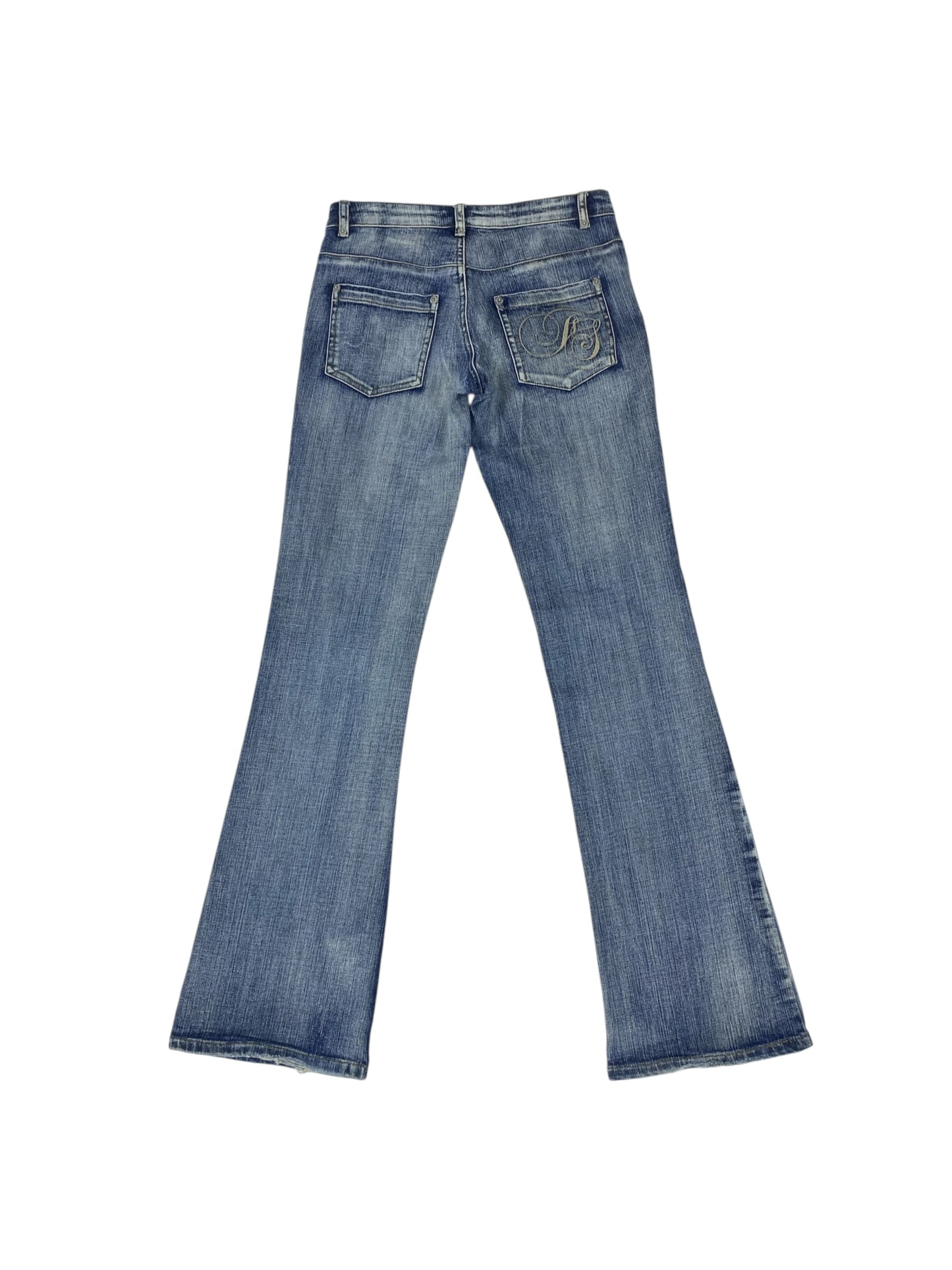 Fishbone bootcut denim jeans