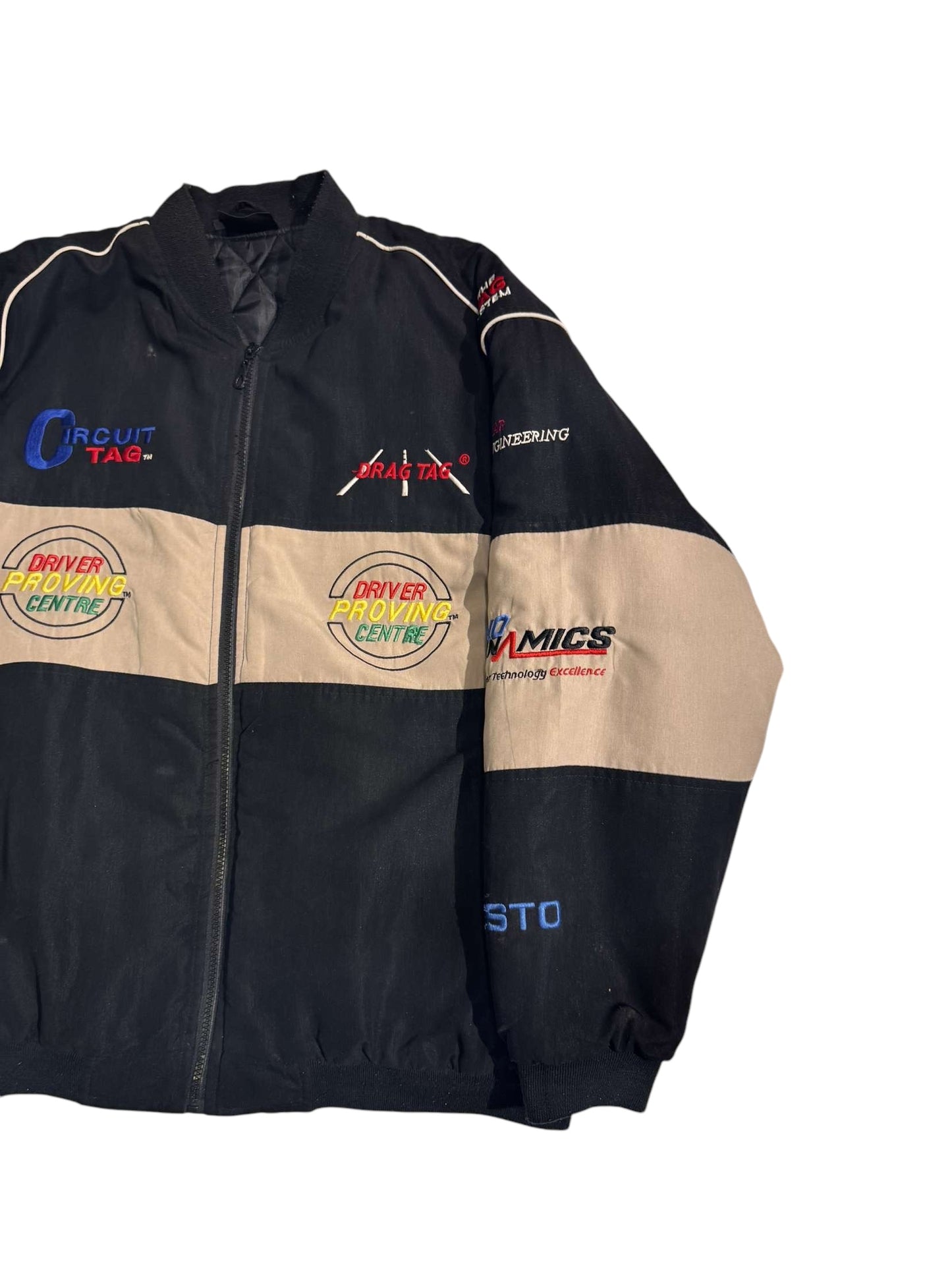 Drag-tag racing jacket