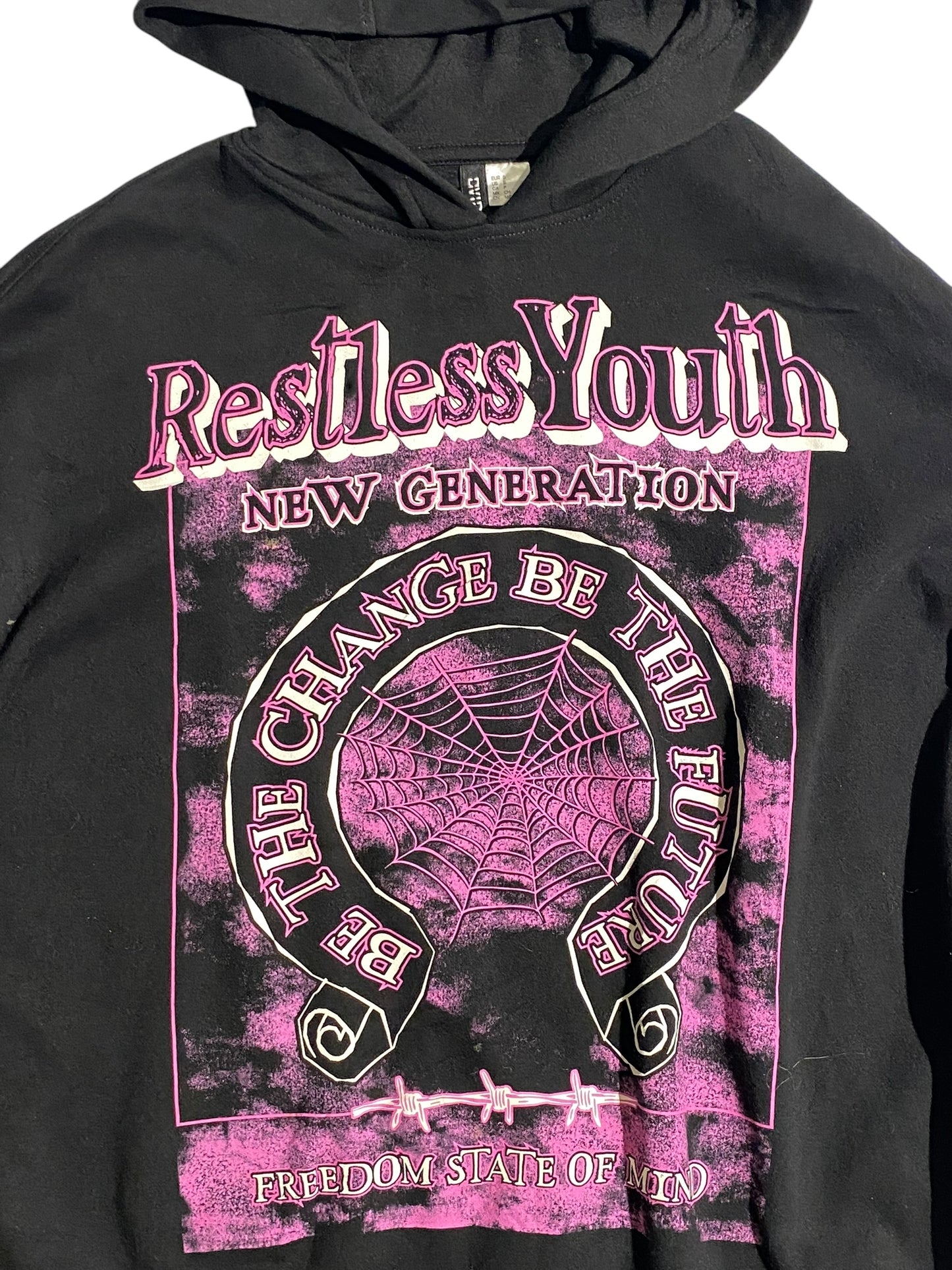 Restless youth graphic hoodie