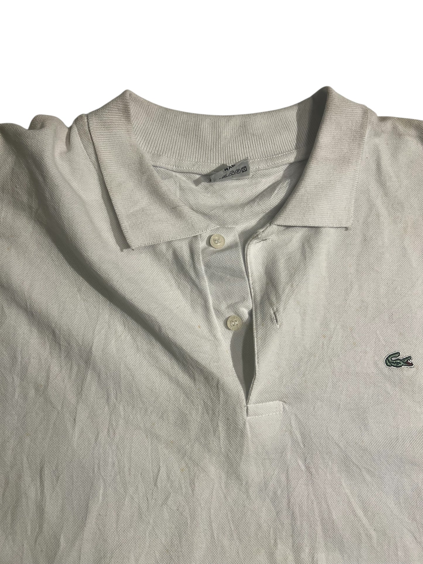 Lacoste white polo tee