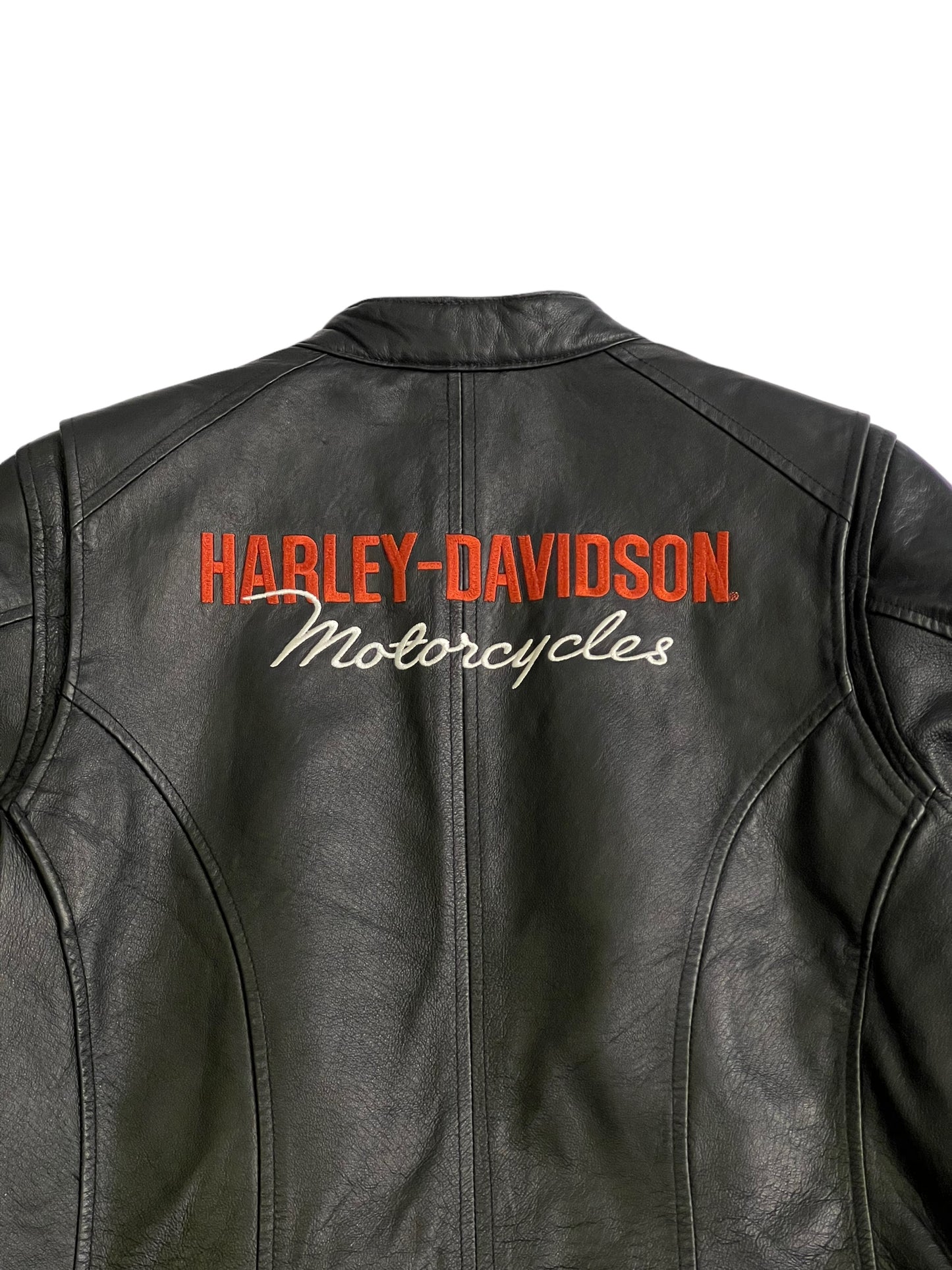 Harley Davison embroidered leather jacket
