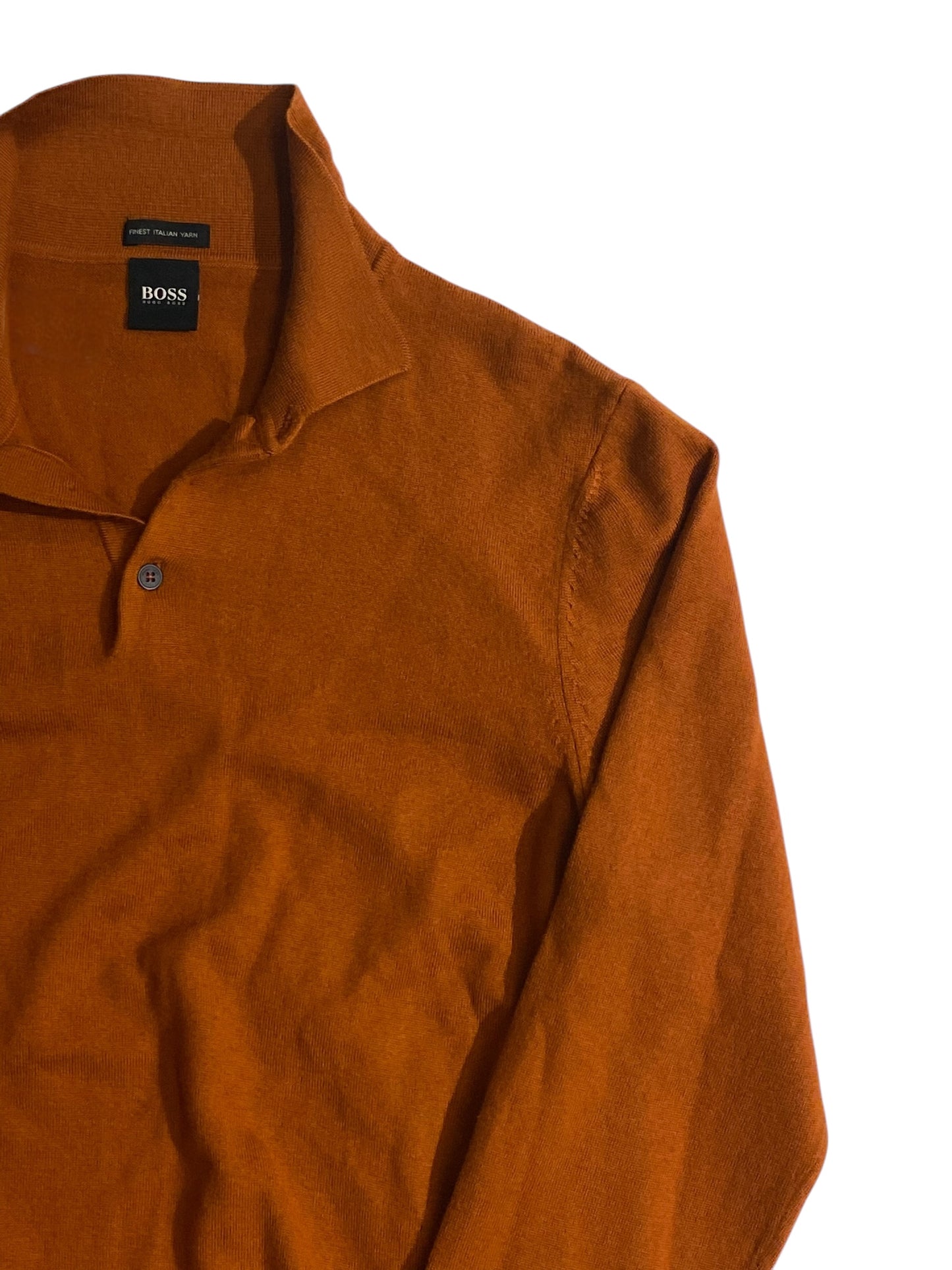 Boss knit polo sweater