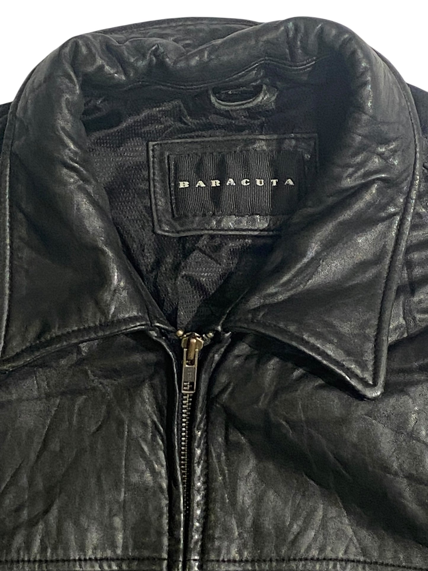 Baracuta heavy leather jacket