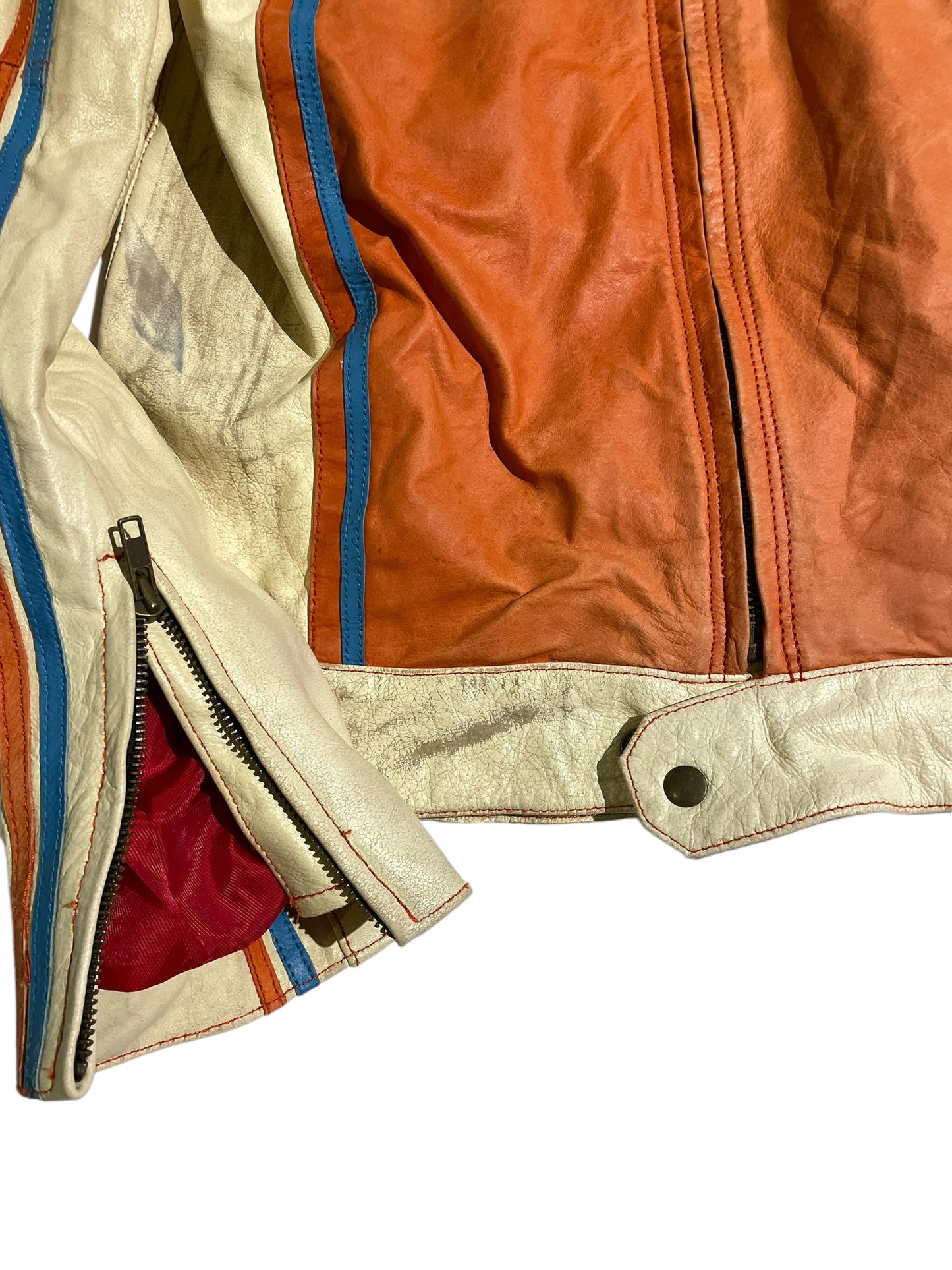 Jack & jones motor racing leather jacket