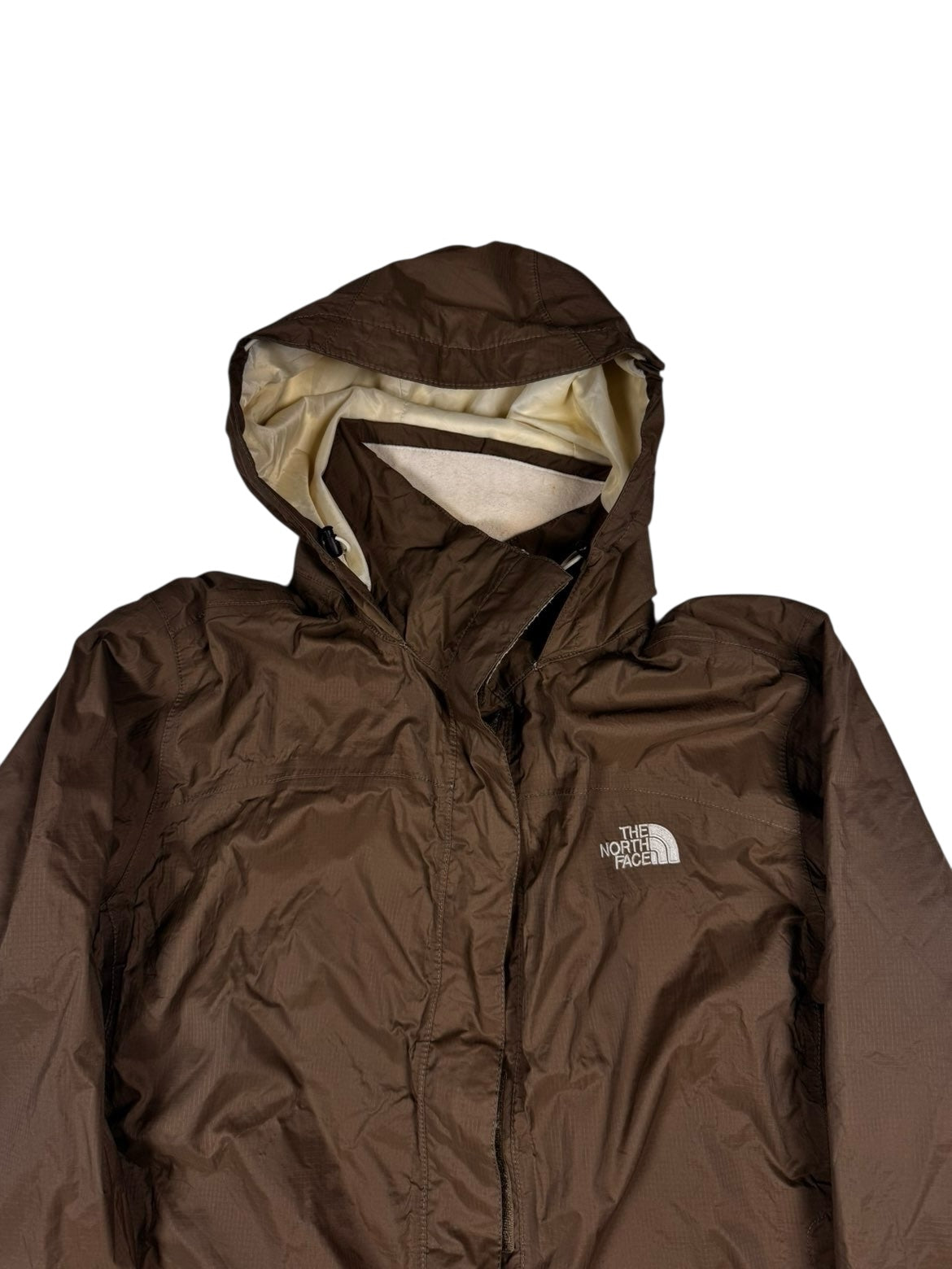 The North Face gore-tex brown windbreaker