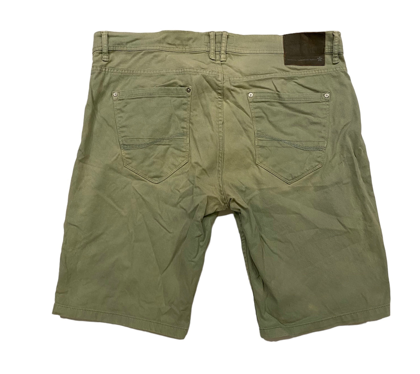 Celio washed green shorts