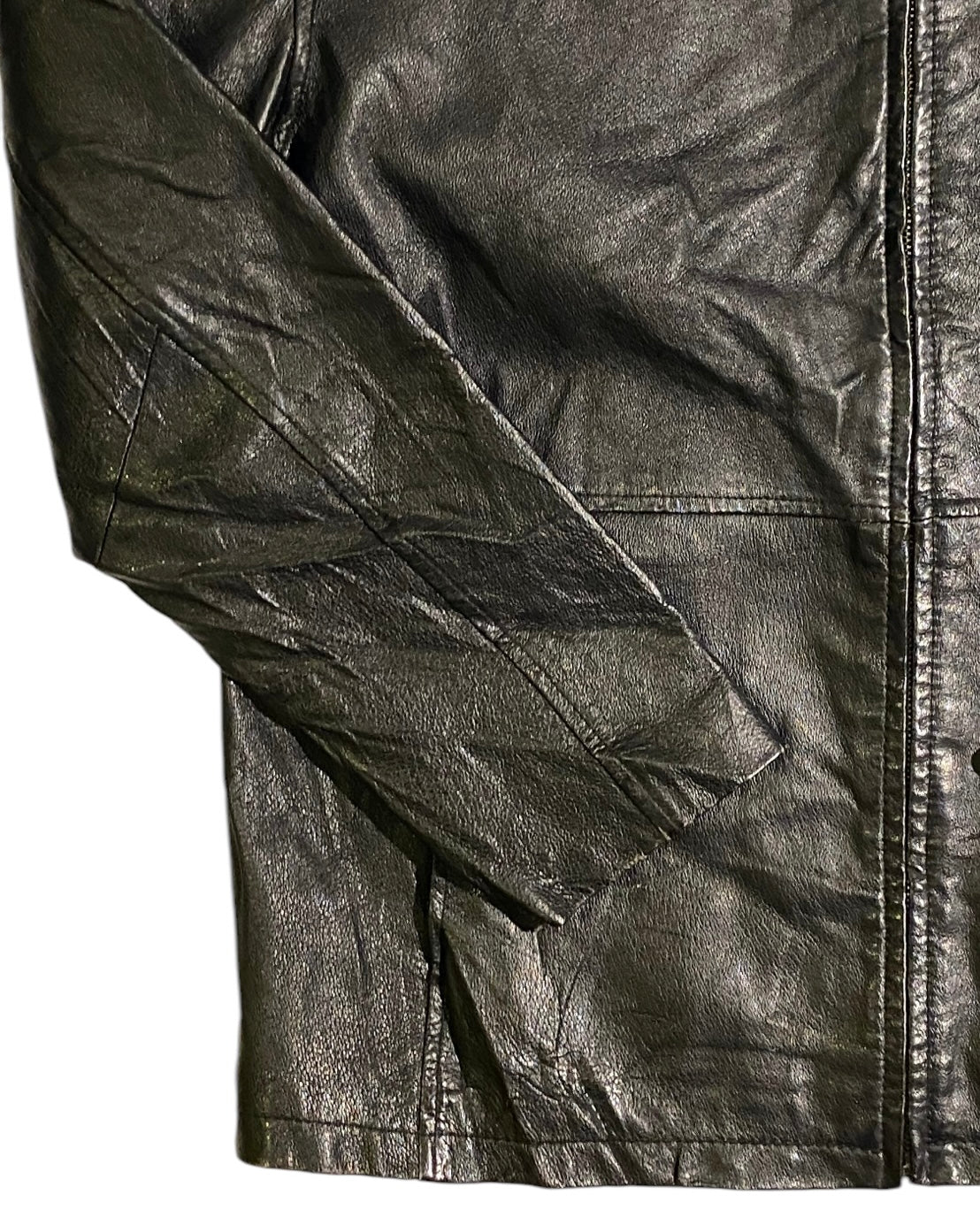 Tweed river vntg leather jacket