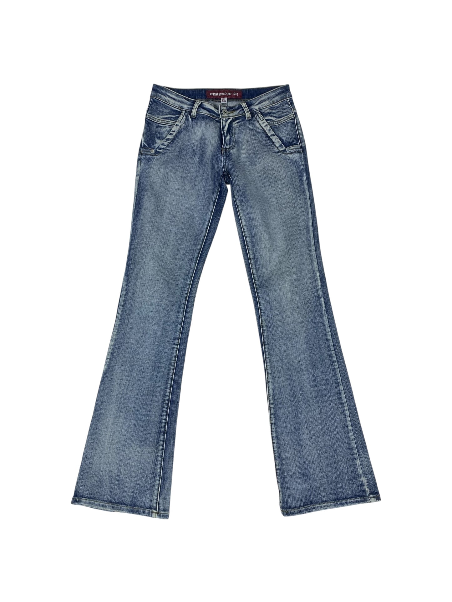 Fishbone bootcut denim jeans