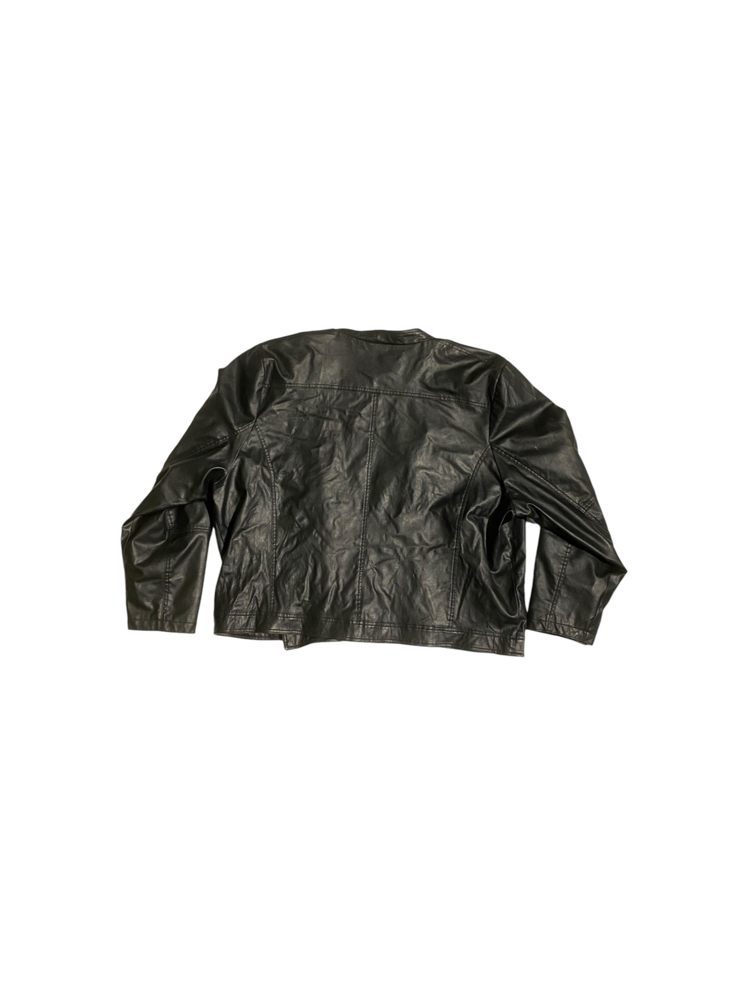 Edited boxy fit leather jacket