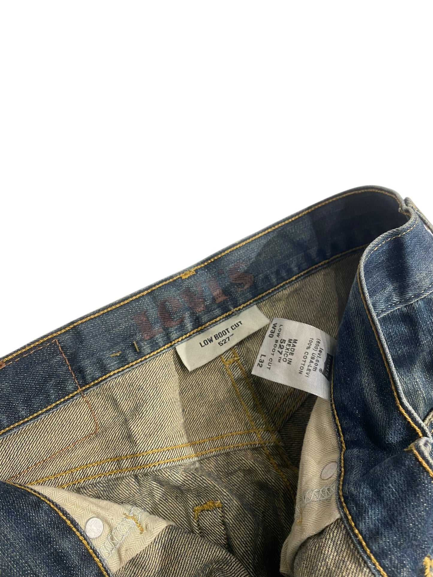 Levi’s low boot cut vintage denim jeans